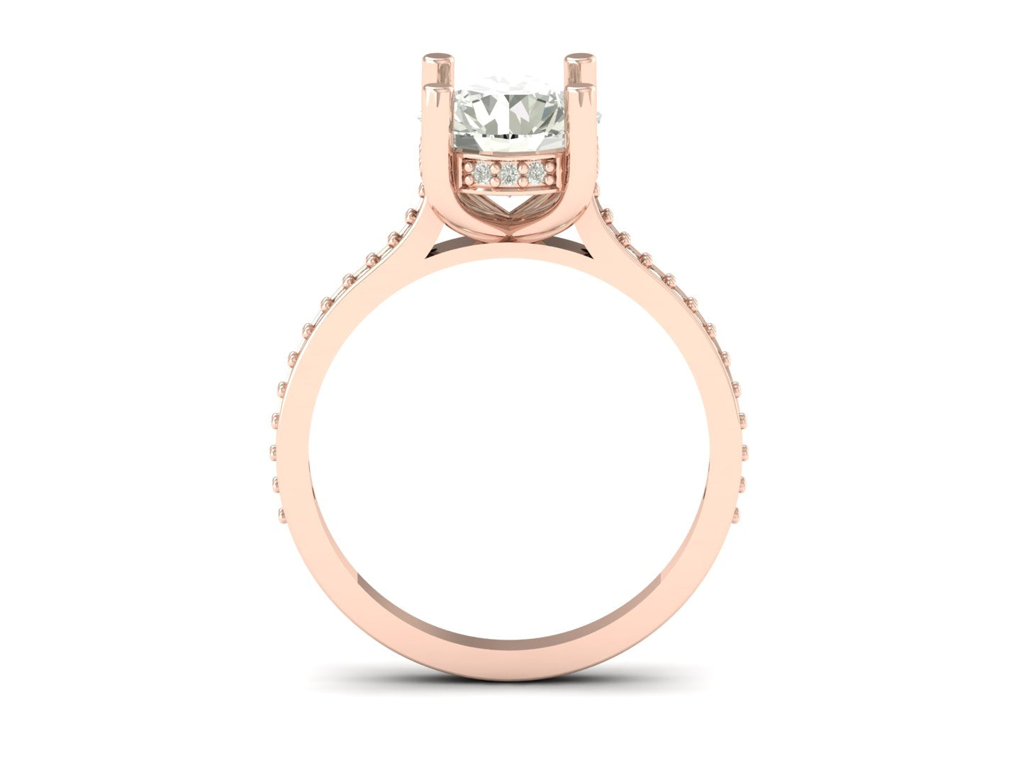 2.13 TW Solitaire Round Cut Lab Grown Diamond Ring Ladies Cluster Unique Engagement Ring Wedding Ring PR594