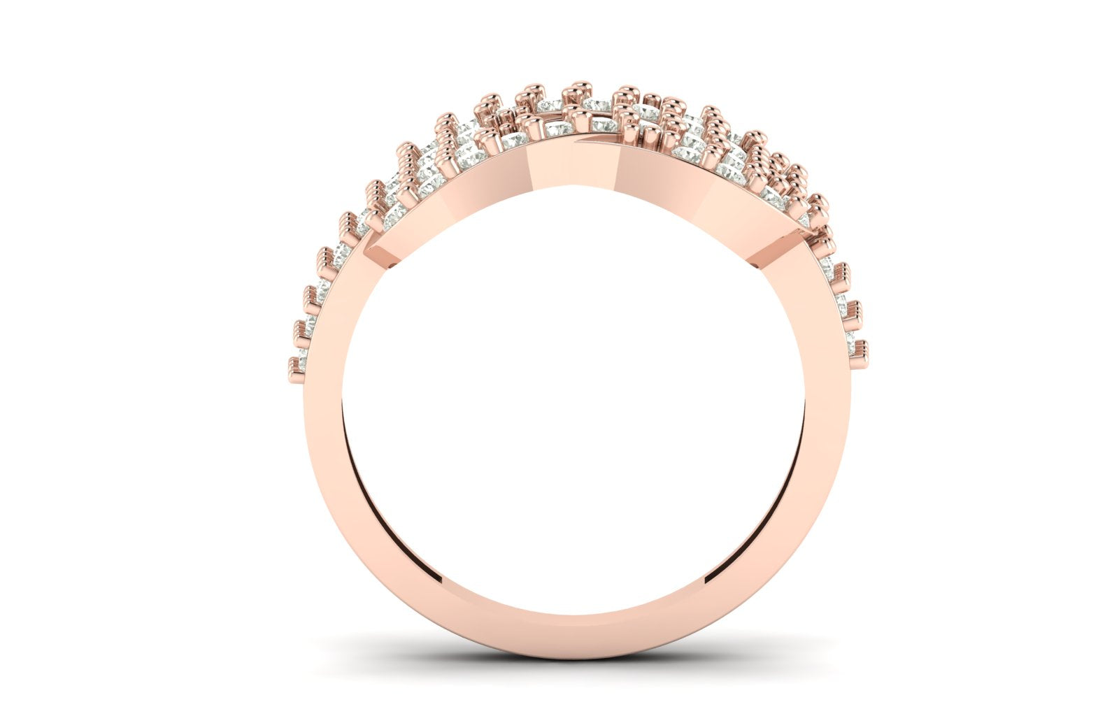 0.66 TW Solitaire Round Cut Lab Grown Diamond Ring Ladies Prong Unique Engagement Ring Wedding Ring PR445