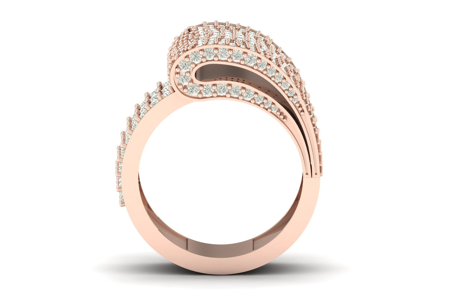 Unique Design Ring 1.51 TW Round Cut Lab Grown Diamond Ring Prong Setting Ring Engagement Ring Bridal Wedding Ring PR343