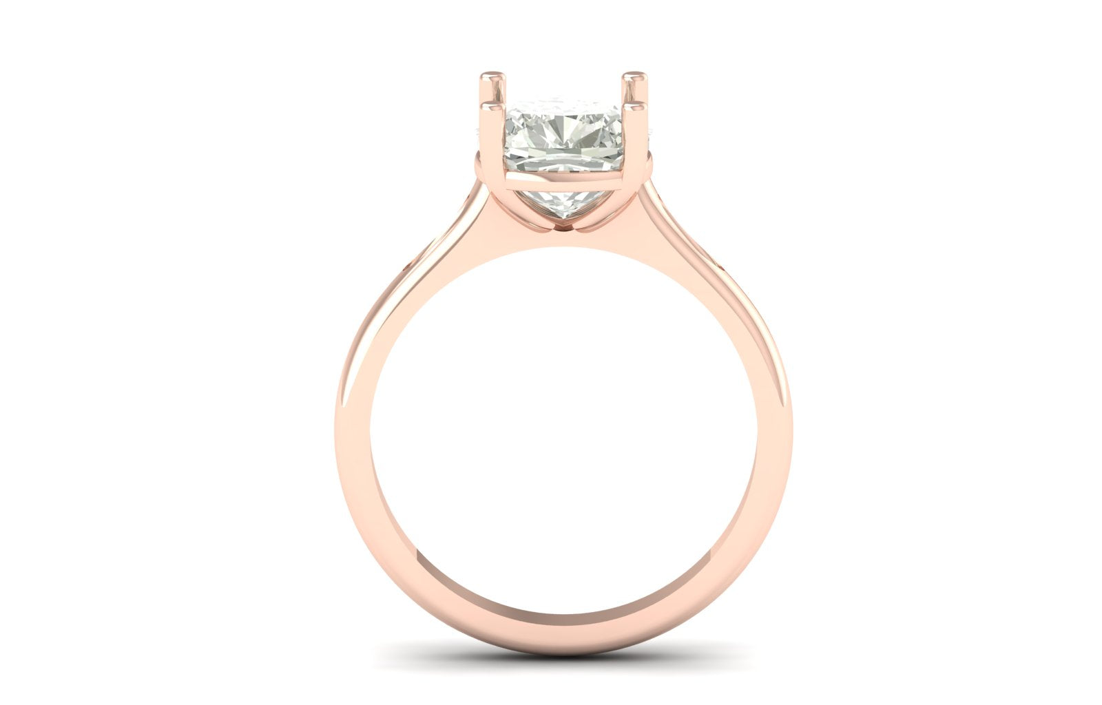 2.65 TW Prong Setting Round Cut Lab Grown Diamond Ring Solitaire Ring Stylish Band Wedding Ring Engagement Ring PR595