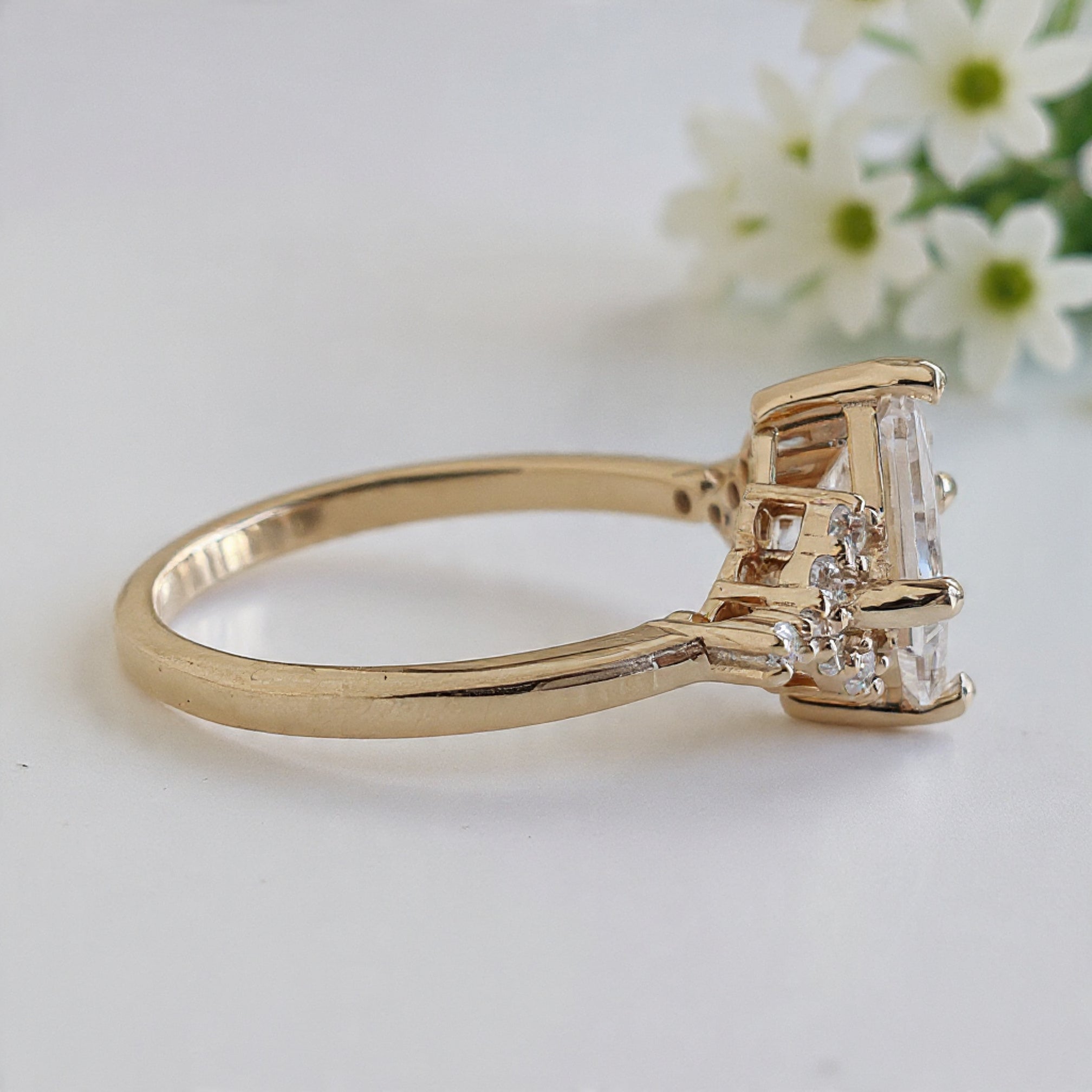 1.70 CT Princess Cut Lab Grown Diamond Engagement Ring Princess Diamond With Prong Setting Ring Wedding Ring Princess Ring for Her FD468