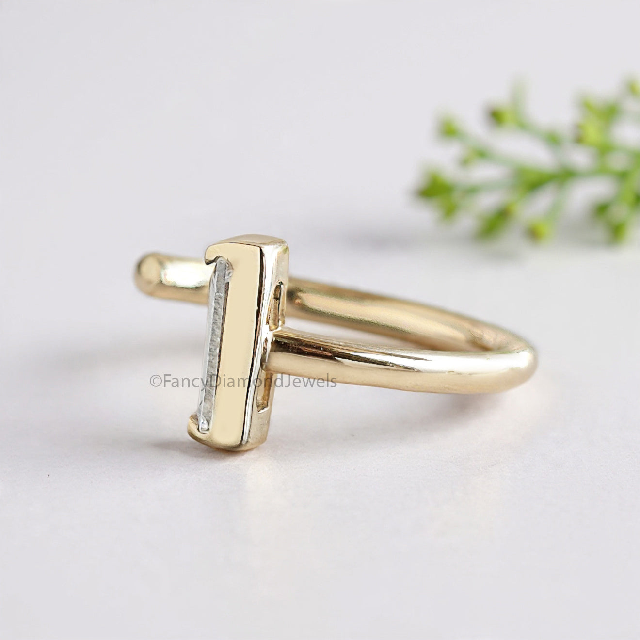 Tiny Baguette Hoops Earring Open Hoop Earrings Baguette Diamond Earrings Minimalist Earrings Classic and beautifully matched Earrings FD478