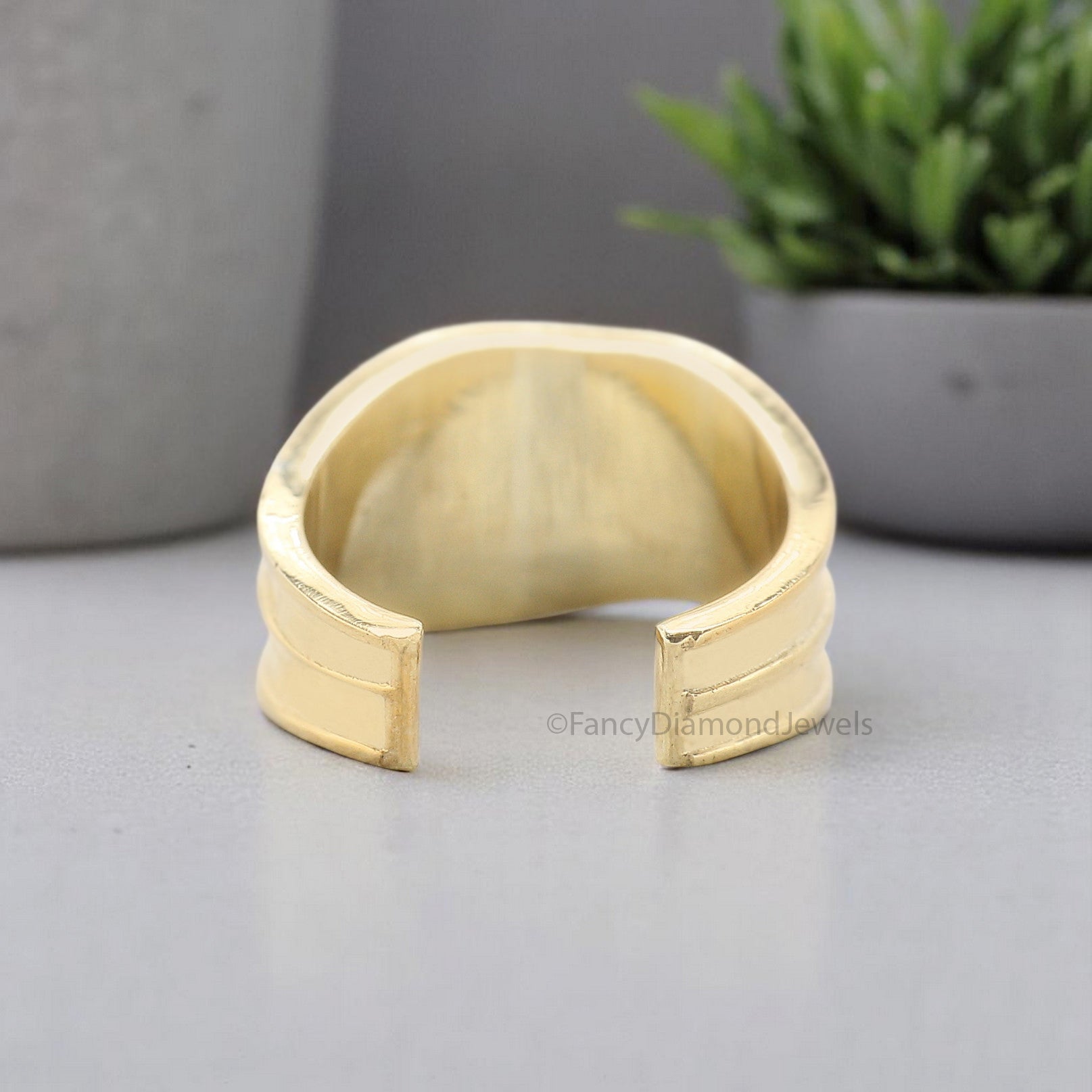 Thick Irregular Ear Cuff Earring Conch Ear Cuff Sterling Silver Ear Cuff Simple earring Yellow Gold Ear Wrap Cuff FD356