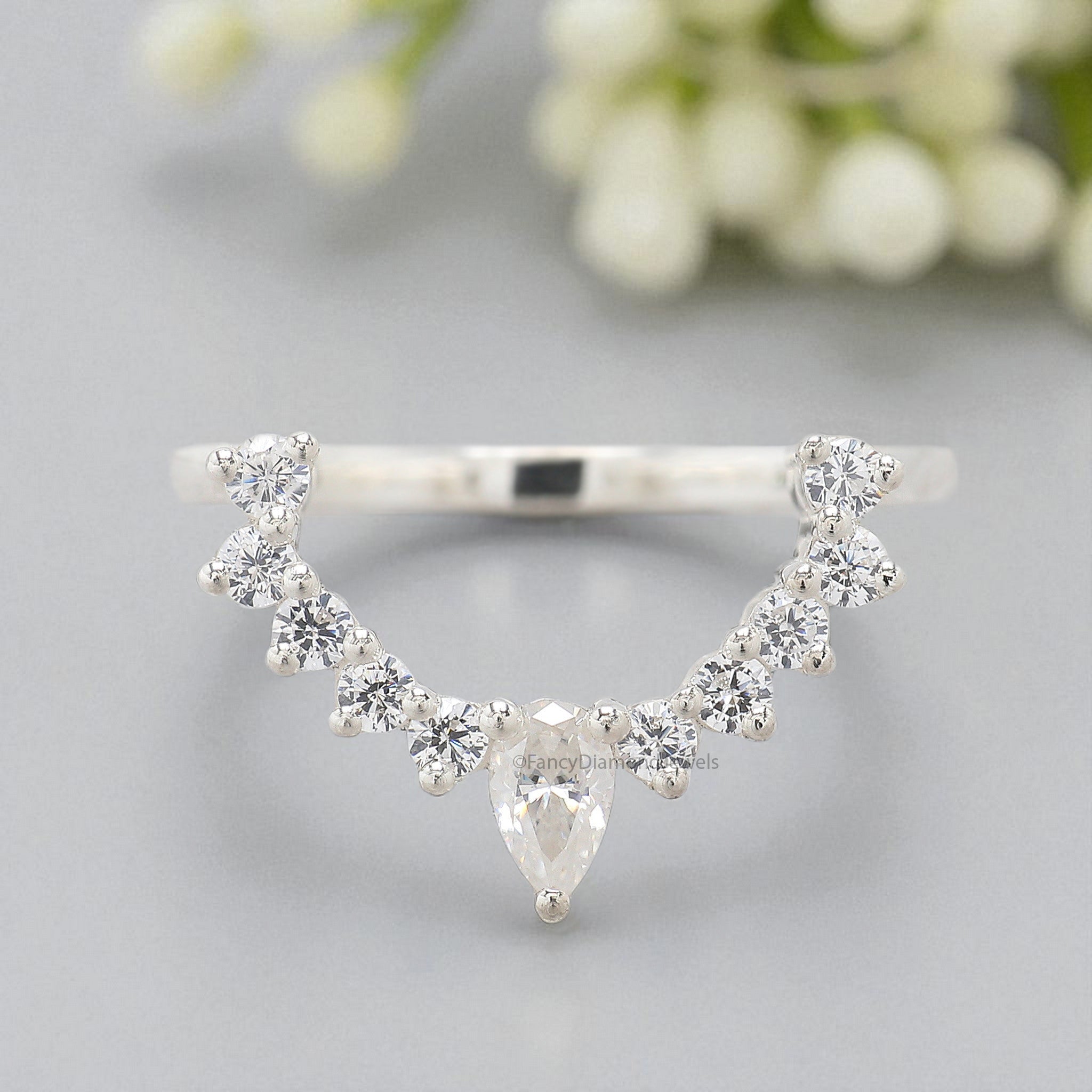 3.75 CT Coffin Cut Engagement Ring set in Solid Rose 10K/14k/18k Gold Coffin Cut Solitaire Engagement Ring Bridal Wedding Ring Set FD204