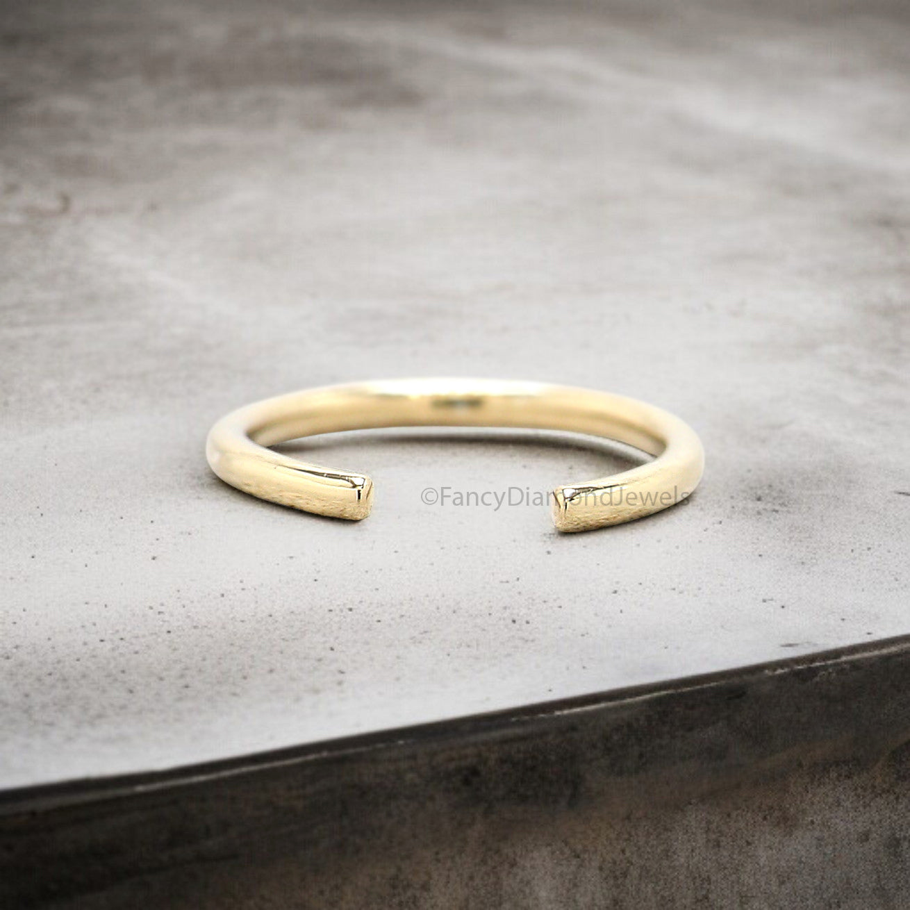 Dainty Single Band Smooth Silver Conch Ear Cuff Earring minimalist-style earring Yellow Gold Ear Wrap Cuff FD326