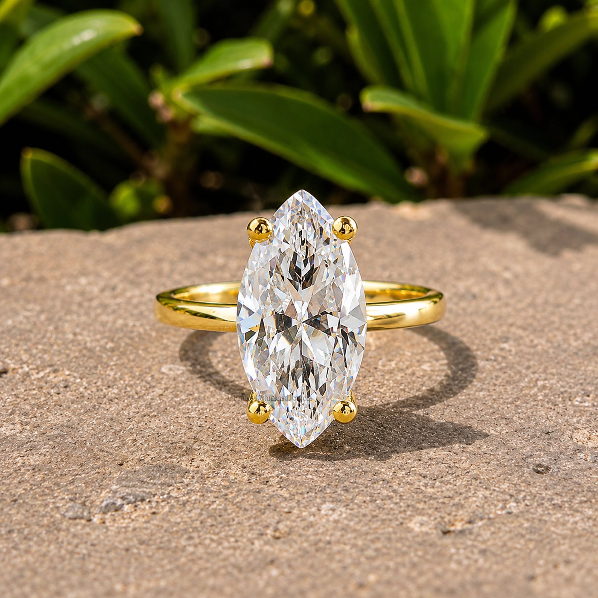 Marquise Cut engagement ring 8mm 9mm 10mm 12mm 14mm stone ring Silver Promise ring Marquise Cut Diamond Solitaire ring Gift for her FD281