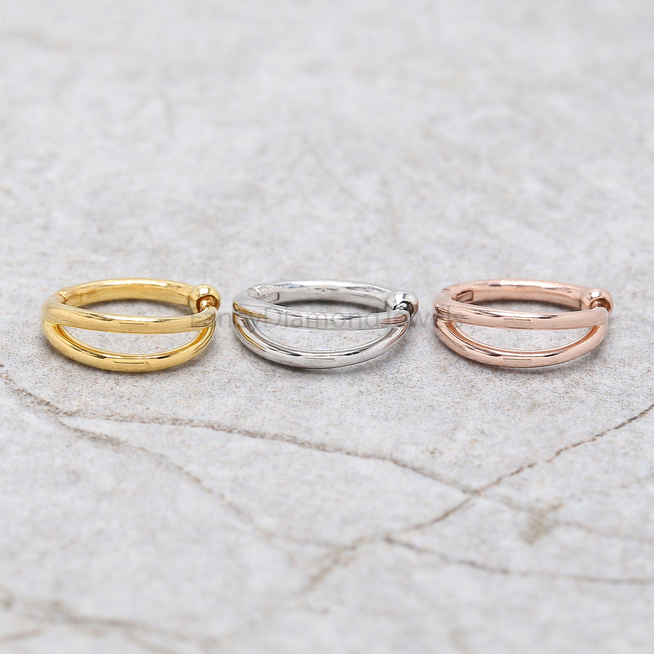 Nose Ring, Studs, Hoop Ring, Nose Ring Hoop, Nose Stud, Rose Gold Nose Ring, Gold Nose Ring, Plain Nose Stud, Plain Nose Ring, KD1181