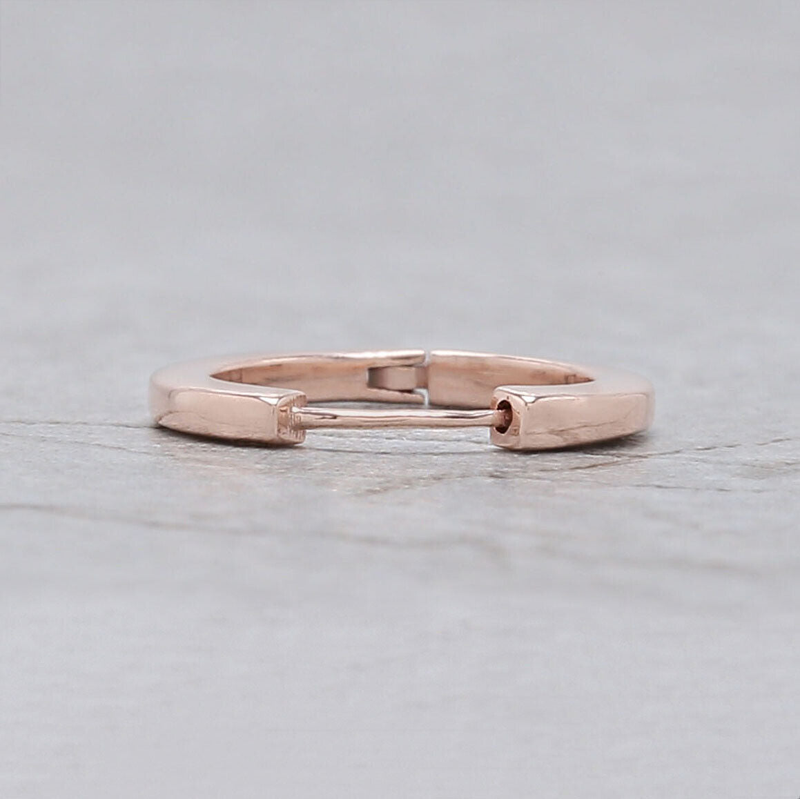 Plain Gold 14K Solid Rose White Yellow Gold Nose Ring Engagement Wedding Gift Nose Ring KD984