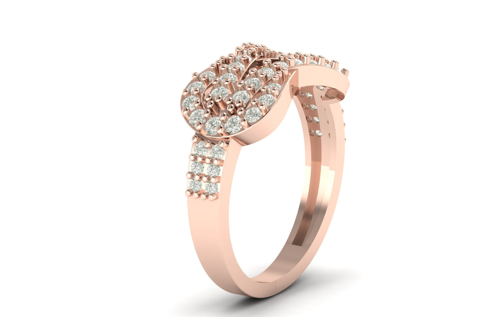 0.66 TW Solitaire Round Cut Lab Grown Diamond Ring Ladies Prong Unique Engagement Ring Wedding Ring PR445