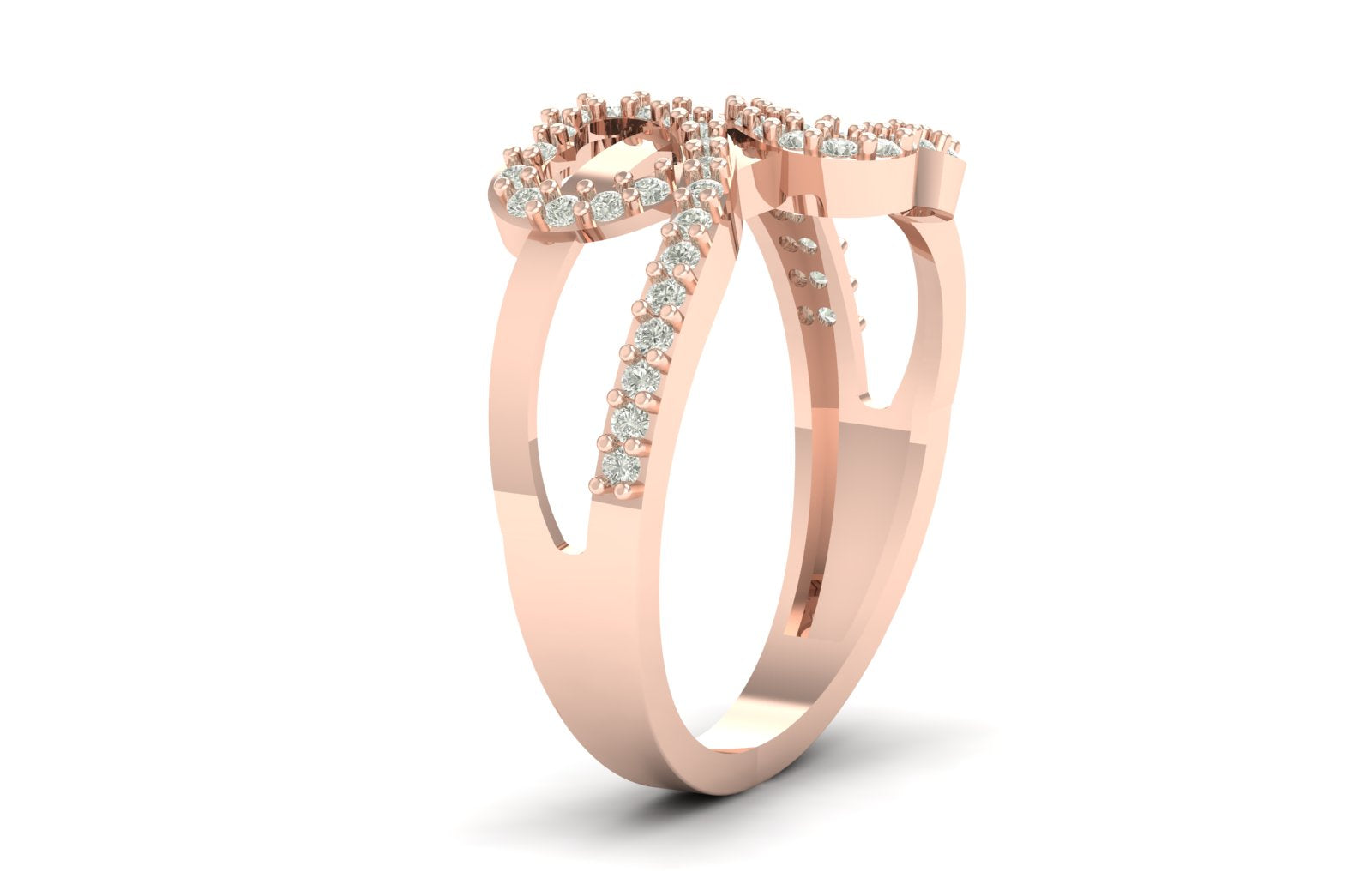 0.34 TW Heart Shape Ring Round Cut Lab Grown Diamond Engagement Ring Prong Set valentine Ring Wedding Ring Bridal Ring PR332