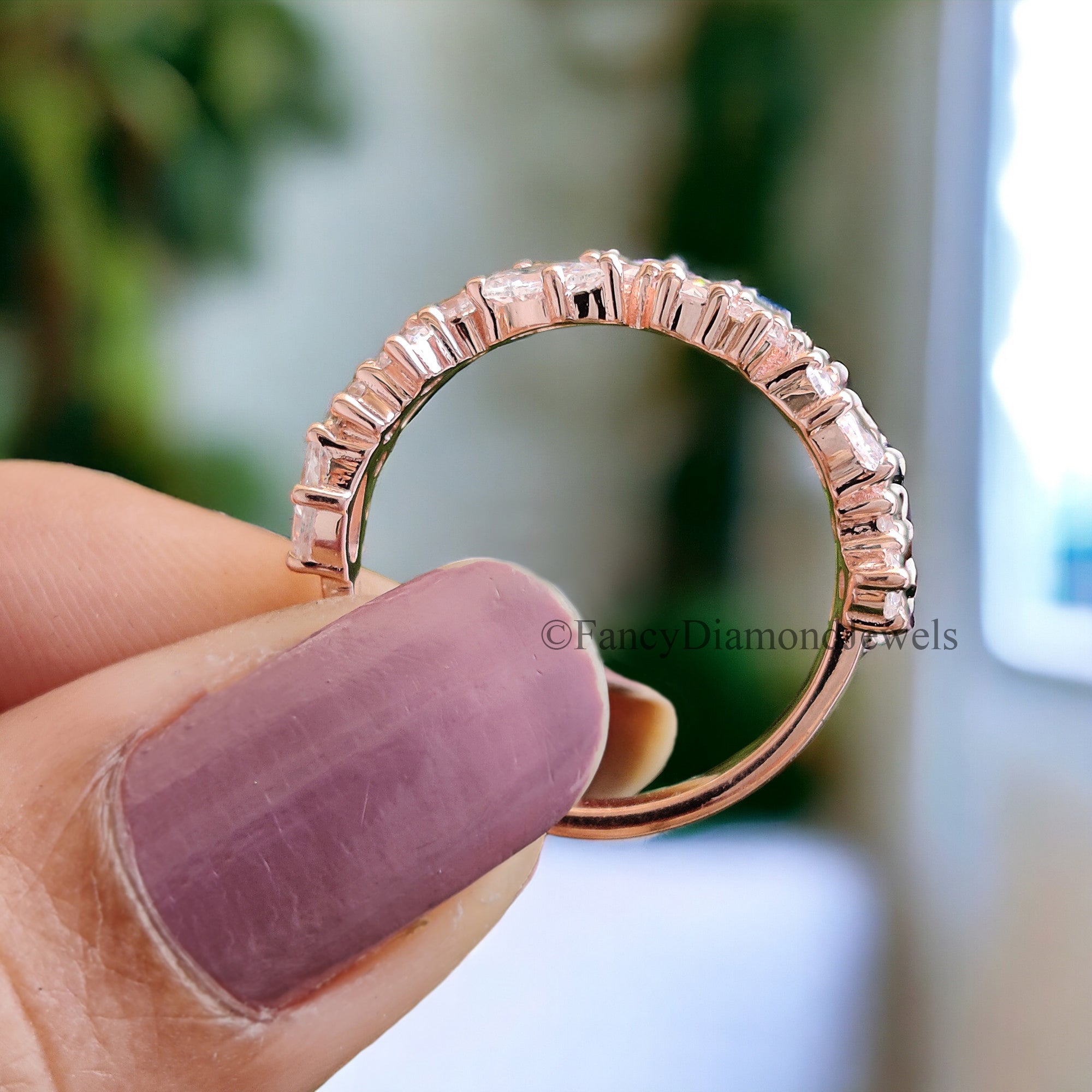 2.30 TW Pear Cut Moissanite With Side Round Cut Moissanite Engagement ring Prong Setting Ring wedding ring Bridal ring gift for woman FD37