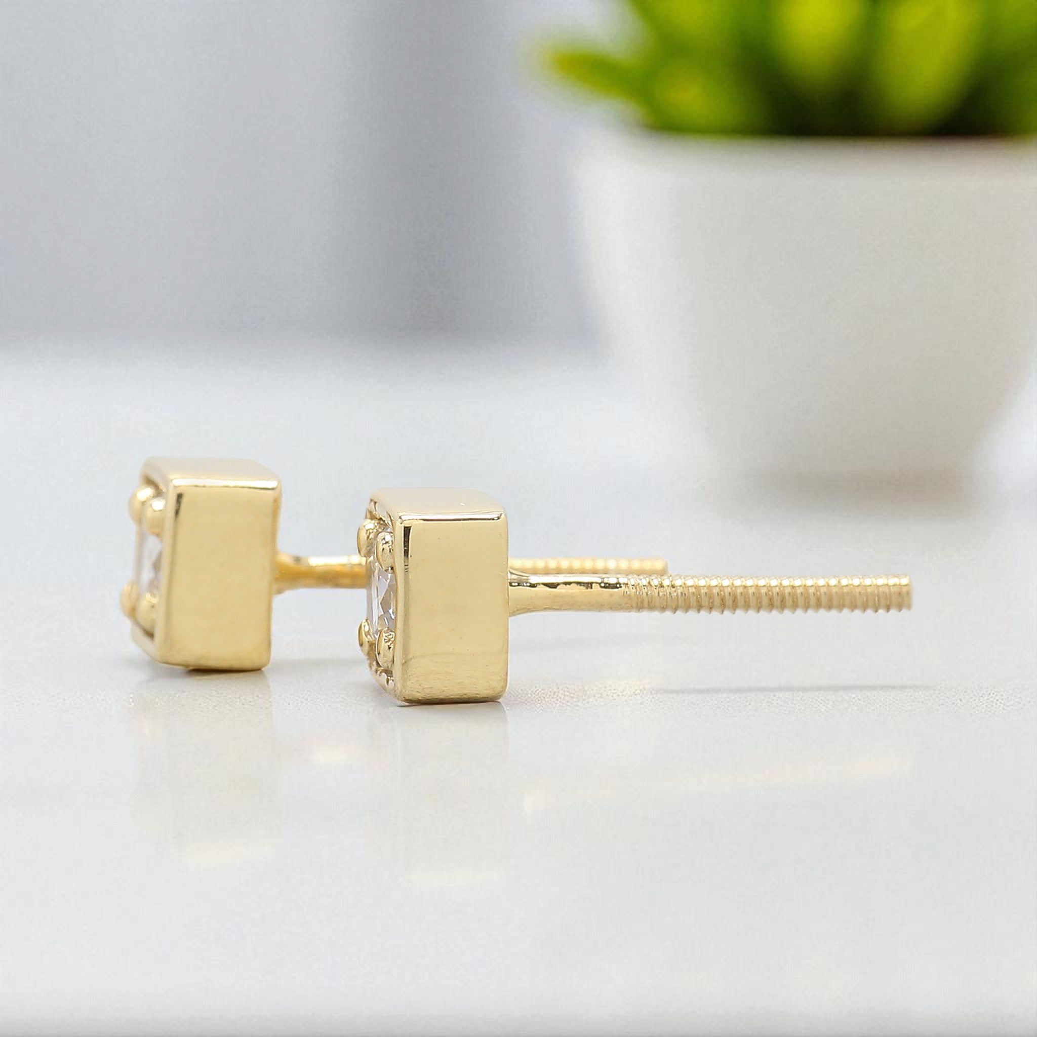 0.75 Ct Round White Diamond Earring Round Brilliant Shape Earring Prong Earring Engagement Earring Earlobe Earrings Gift For Her KD1001