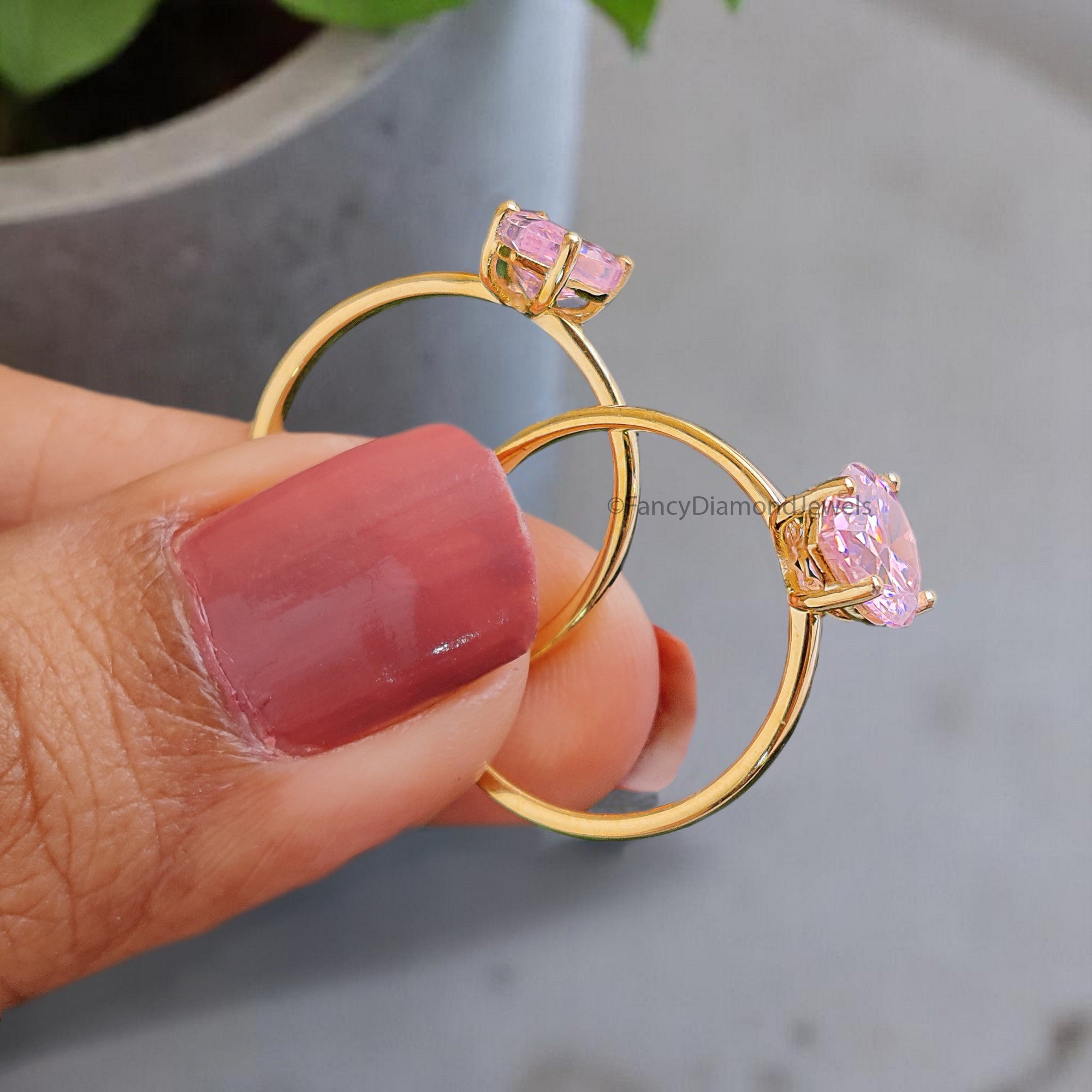 Pear Pink Tourmaline engagement ring 12mm 10mm 9mm 8mm 7mm stone ring Simulant Solitaire ring Diamond ring Silver ring Gift for her FD352