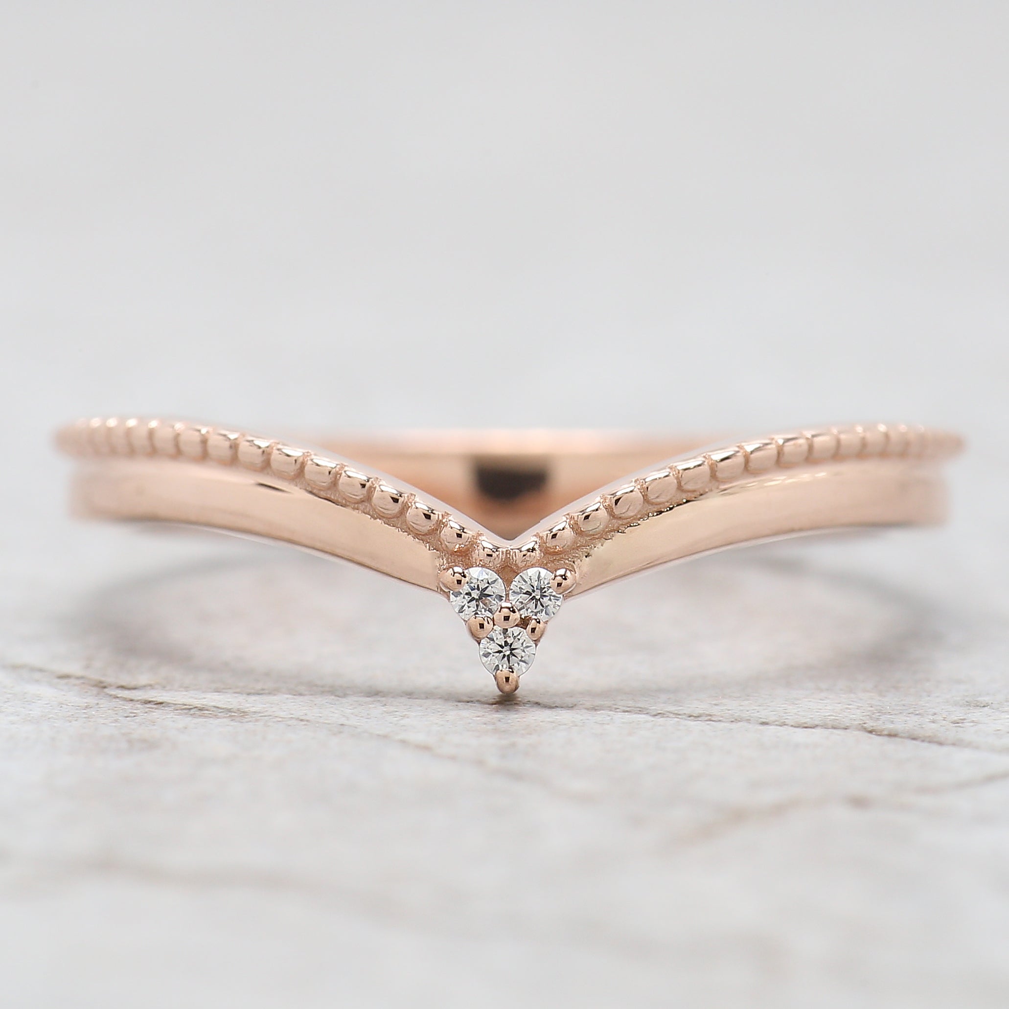 Round Cut Salt And Pepper Diamond Ring 0.73 Ct 5.60 MM Round Diamond Ring 14K Solid Rose Gold Silver Engagement Ring Gift For Her QN8155