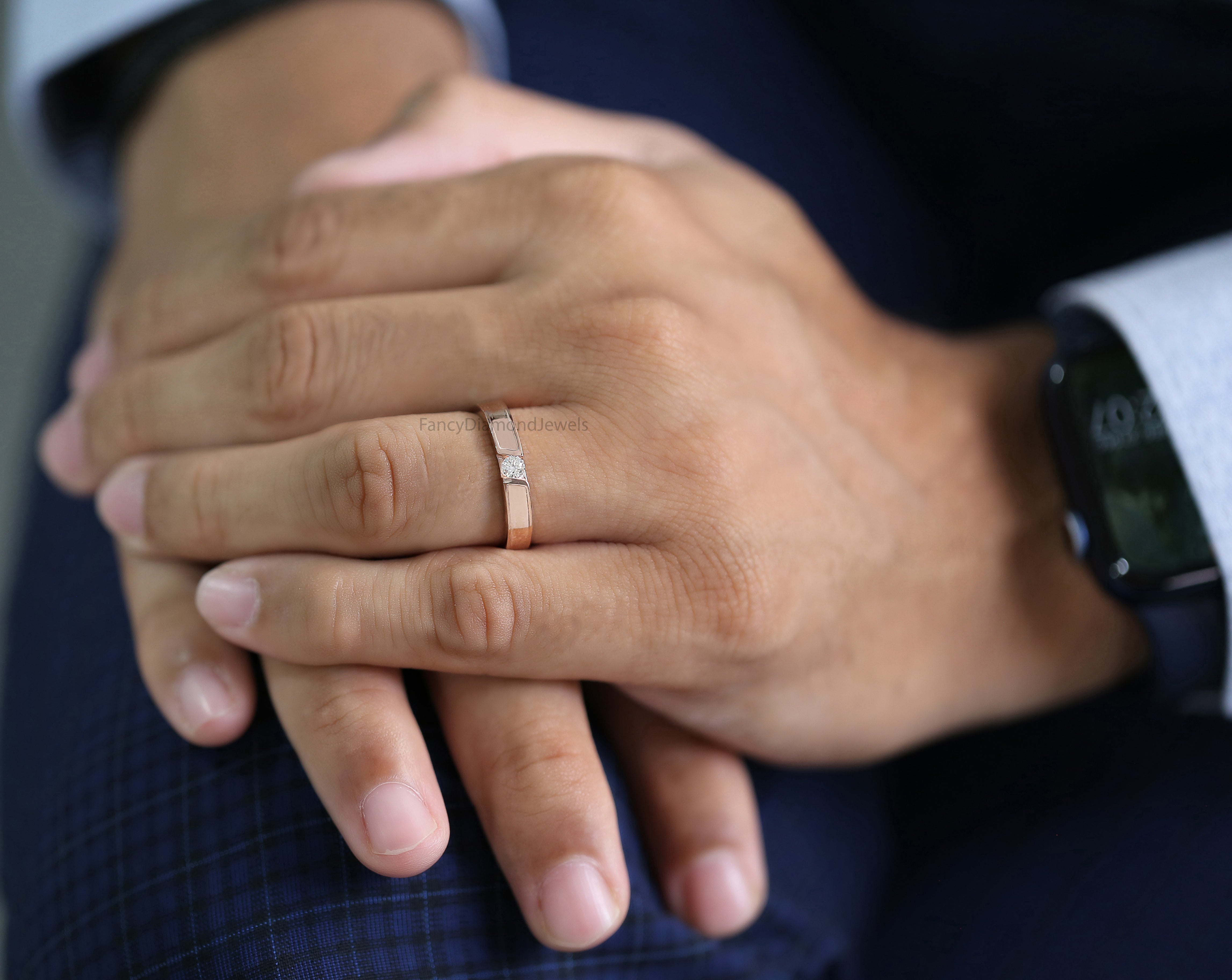 Round White-G Diamond Band, White-G Round Diamond Engagement Band, Round Shape Diamond Band, Round Diamond Band, Round Wedding Band KDL5107