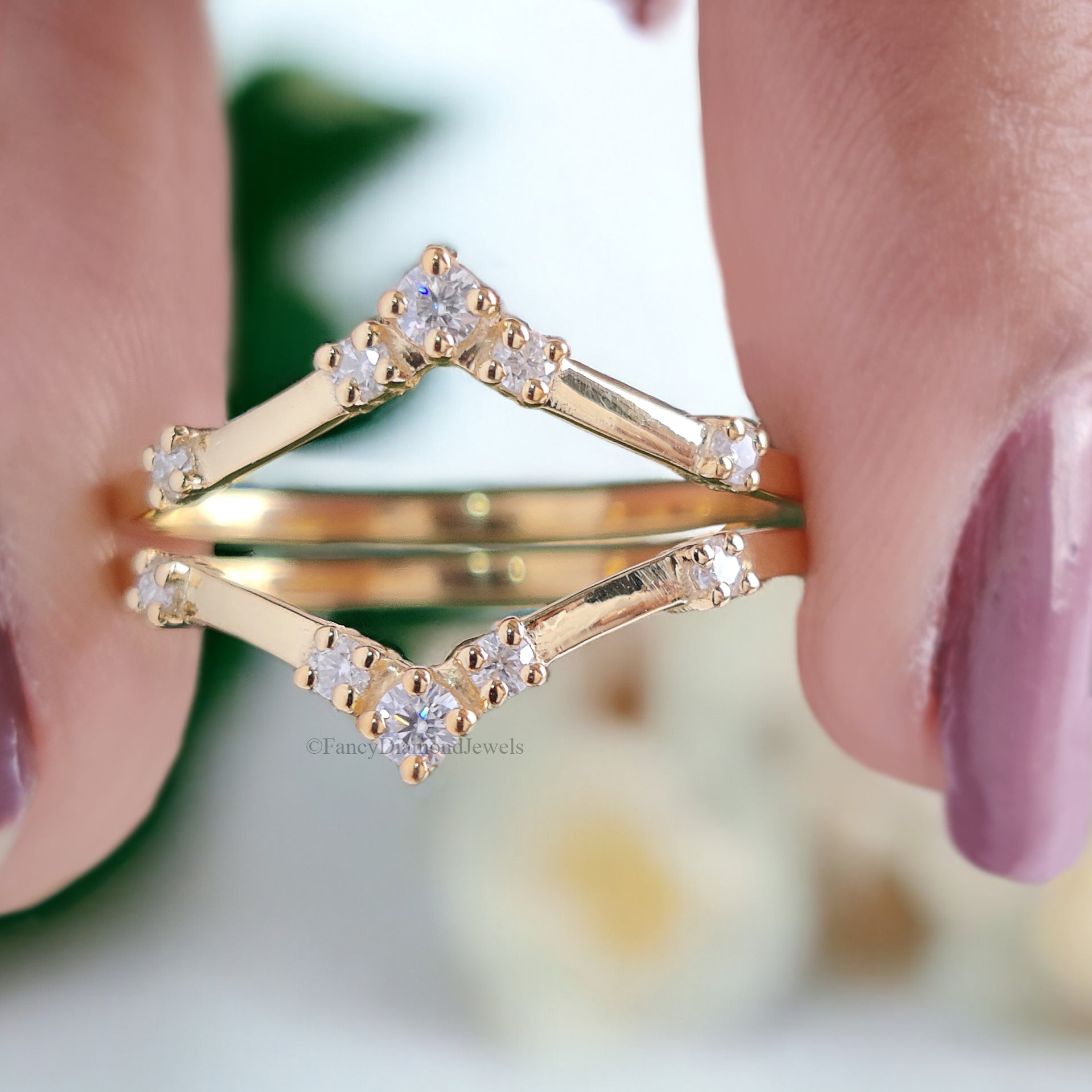 3PCS Marquise Moissanite Engagement Ring Set Unique Cluster Engagement Ring Yellow Gold Vintage Swist Ring Bridal Anniversary Ring FD122