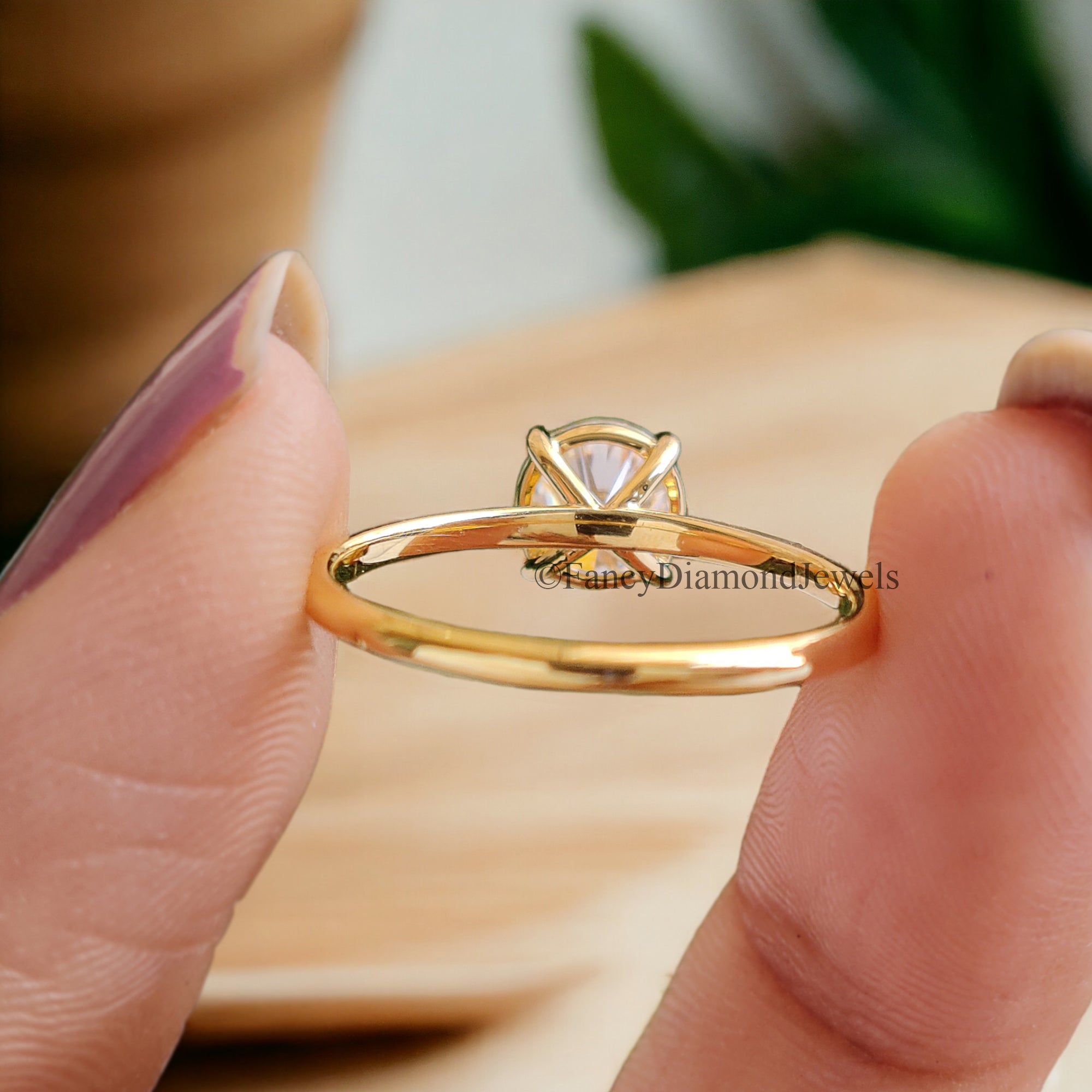 Round Moissanite Ring 925 Sterling Silver Moissanite Ring Wedding Engagement Ring Solitaire Moissanite Ring Moissanite Solid Gold Ring FD81