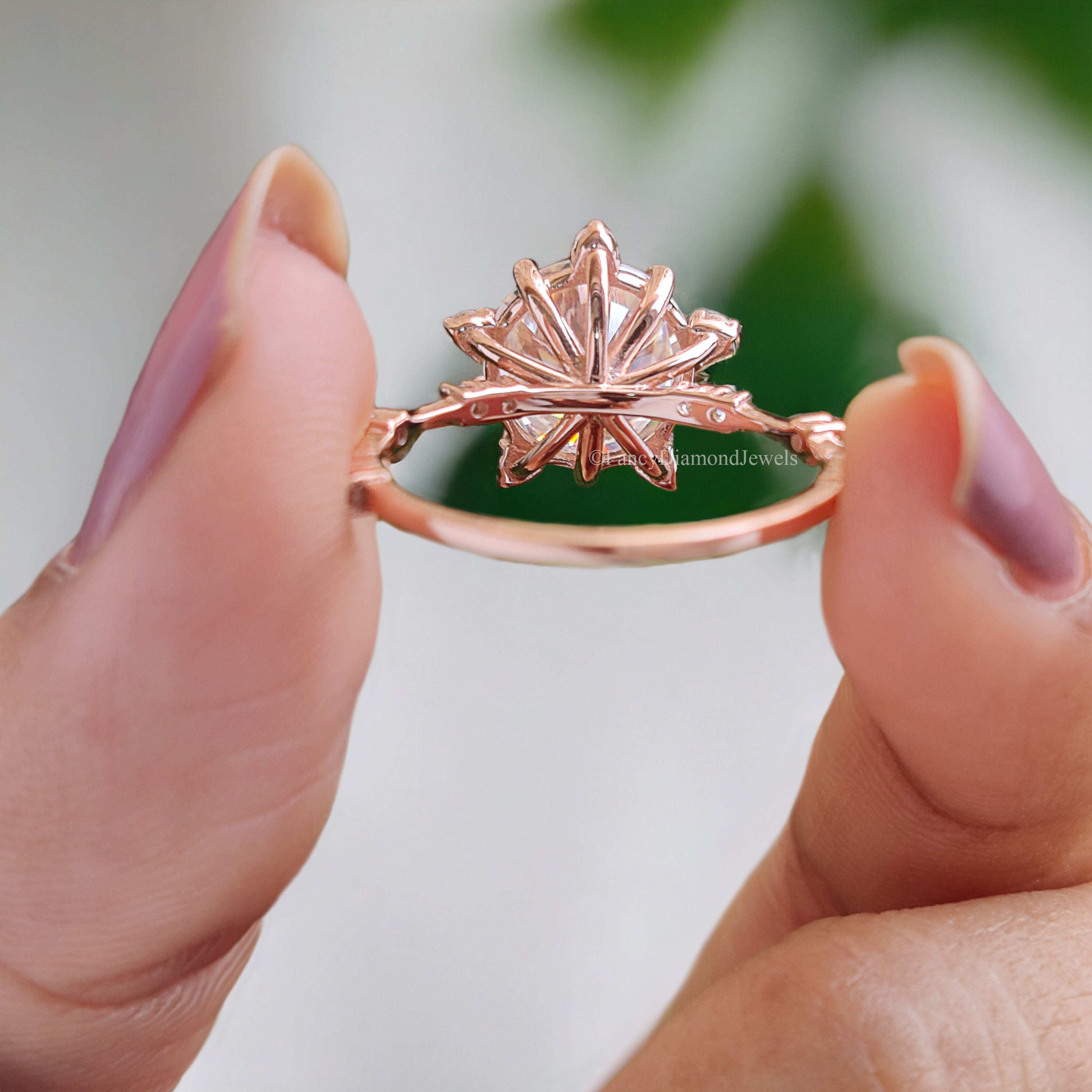 2.40 CT Brilliant Round Cut Moissanite Ring Handmade Sterling Silver Band Ring Promise Ring Engagement Ring Wedding Ring Gift for Her FD126