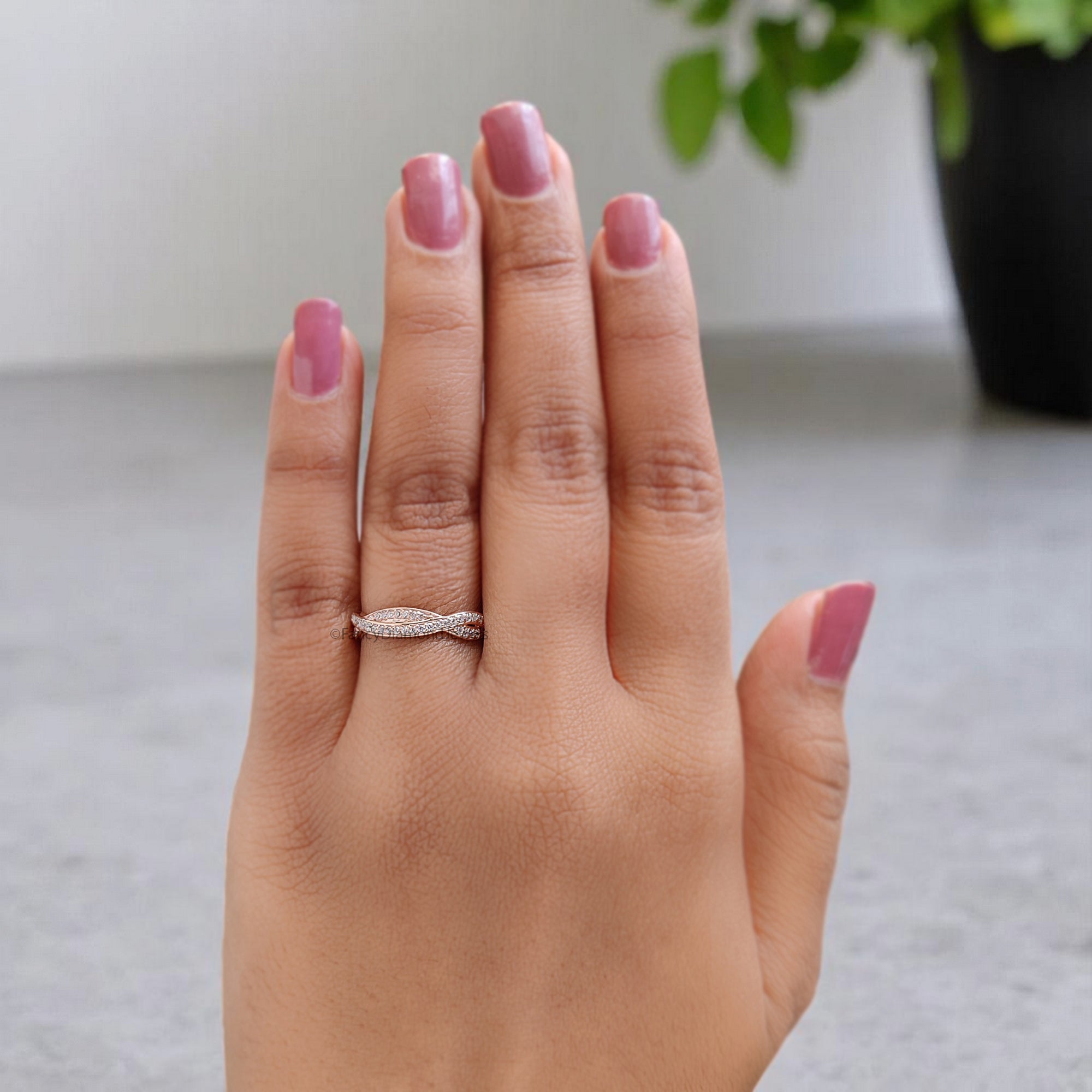 14k Solid Gold 1.00 MM Diamond Wedding Band Full Eternity Minimalist Ring stacking dainty matching anniversary ring Gift For Her KD912