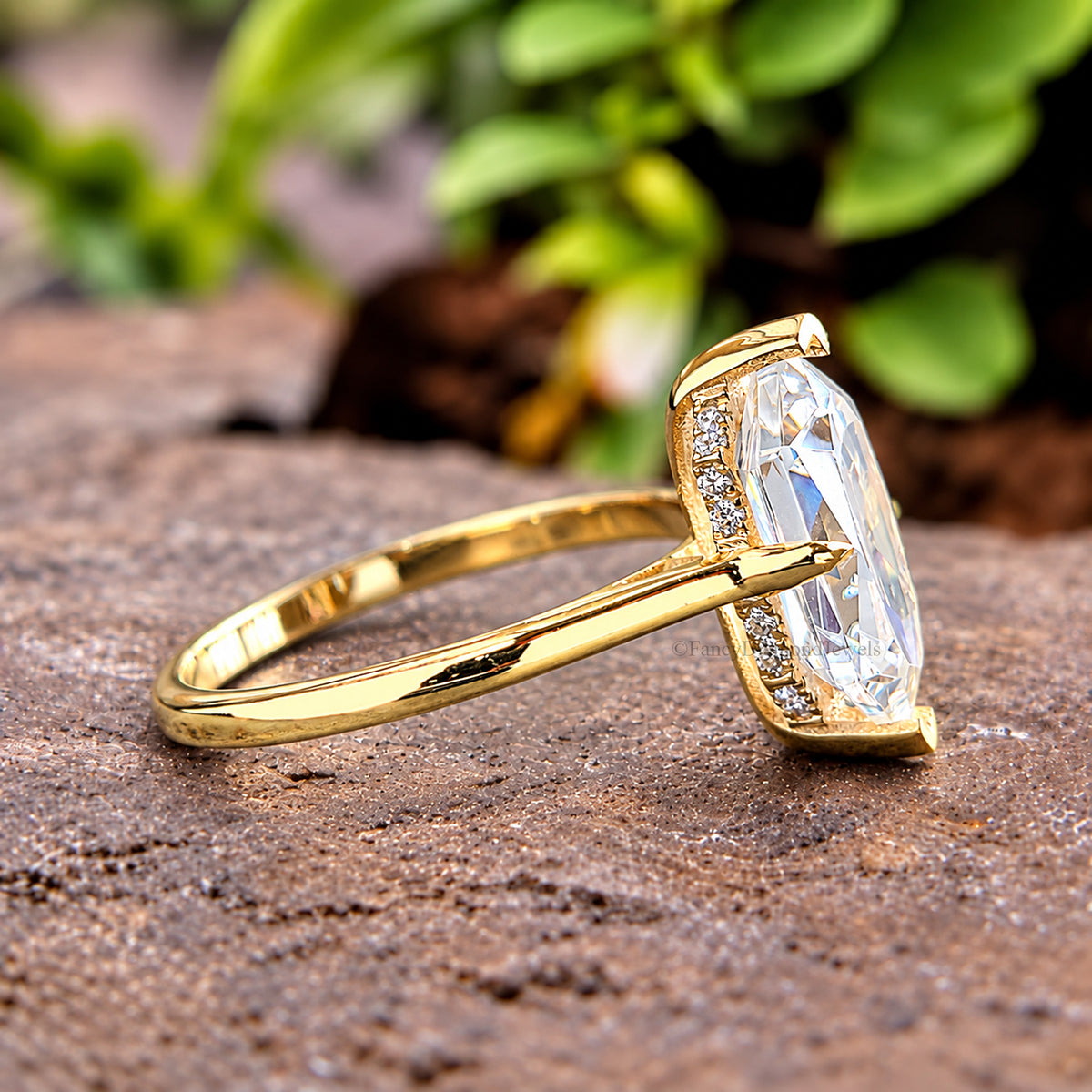 Dutch Marquise Cut engagement ring 9mm 10mm 12mm 14mm stone ring Silver Simulated ring Marquise Diamond Hidden Halo ring Gift for her FD413