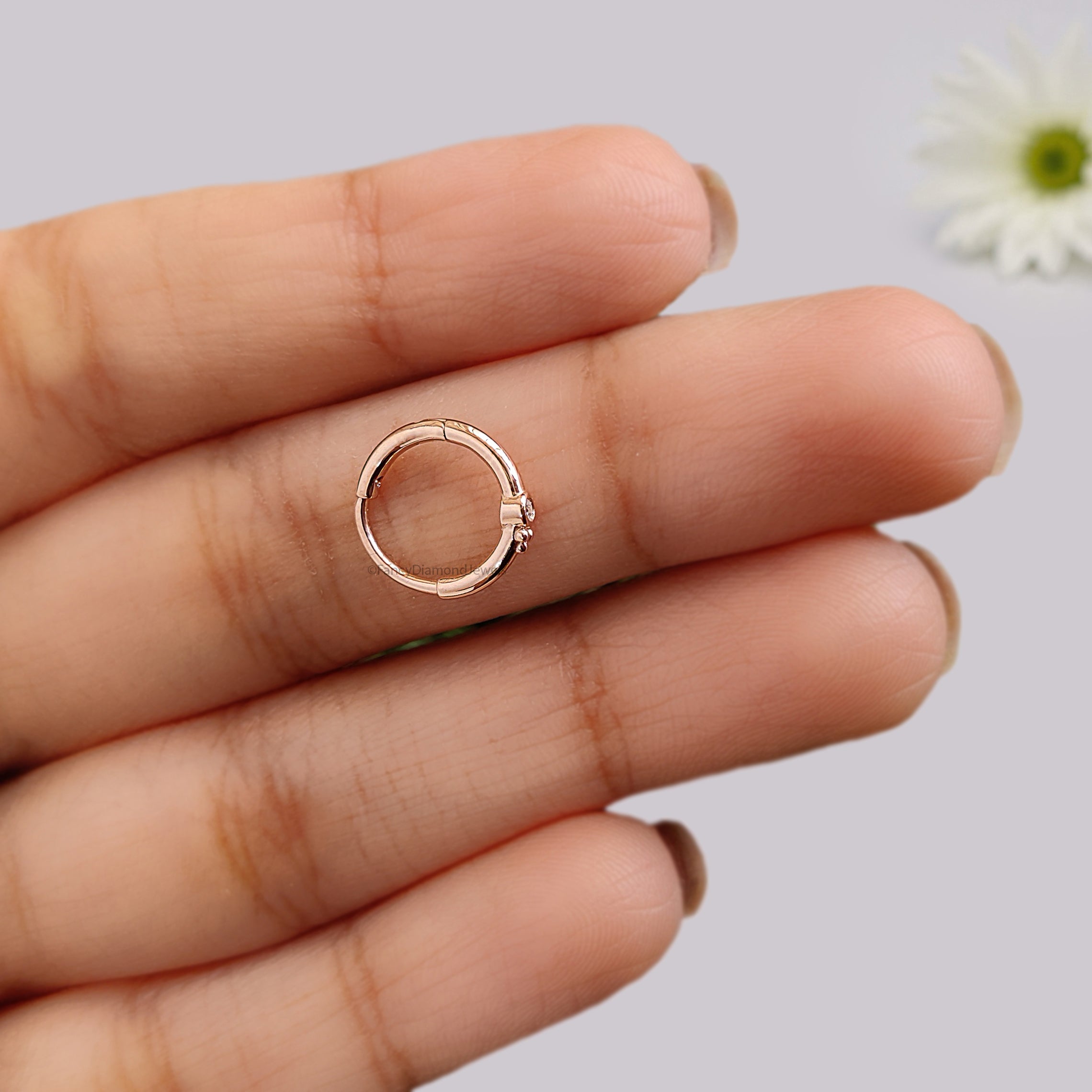 Unique Jewelry Silver Nose Ring Silver Nose Ring Nose Piercing Boho Nose Hoop Nature Jewelry Pierced Nose Rose Gold Nose Ring FD502