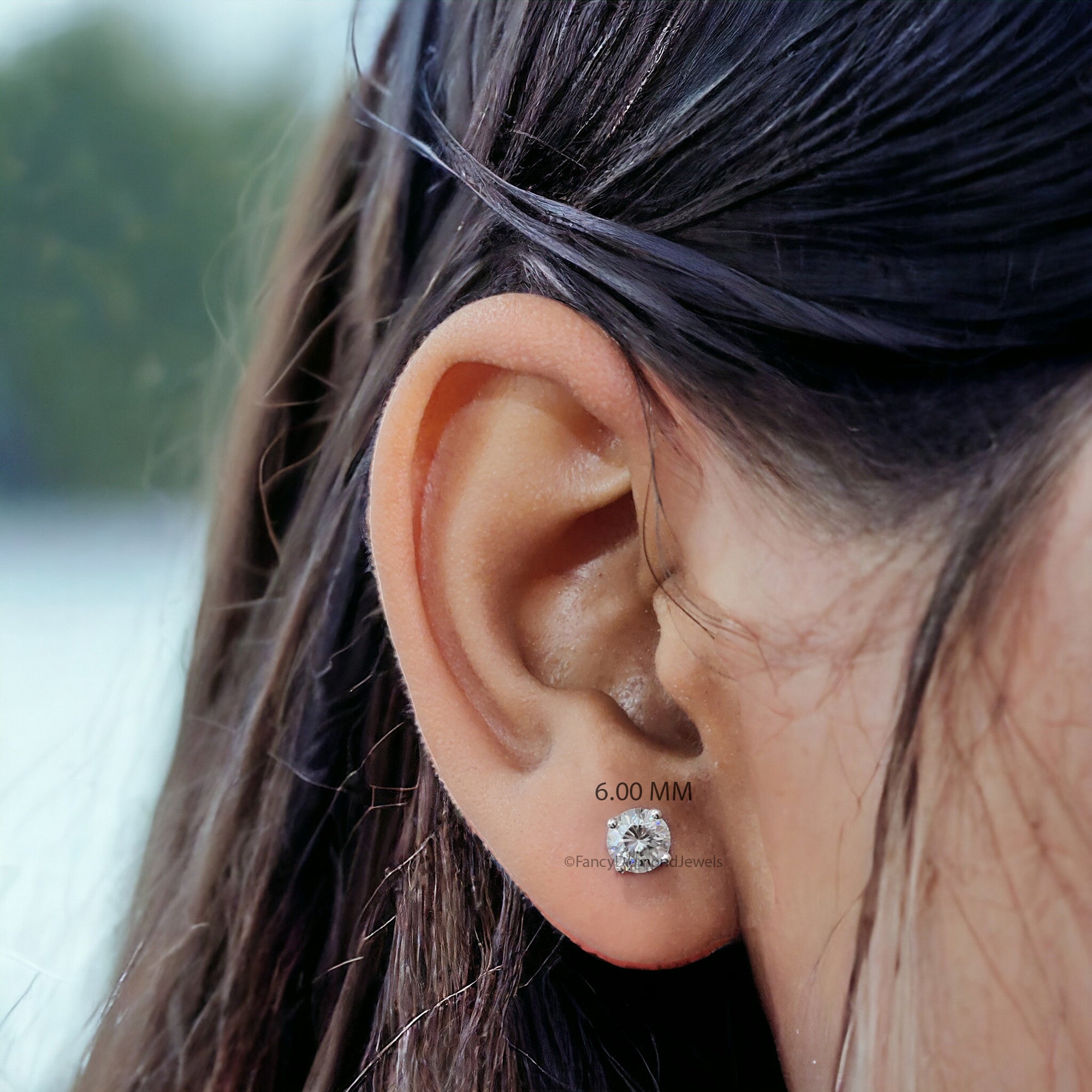 Gold Stud Earrings For Women Daily Wear Gold Earrings Moissanite Stud Earrings Screw Back Birthday Gifts Her Graduations Gifts For Her FD07