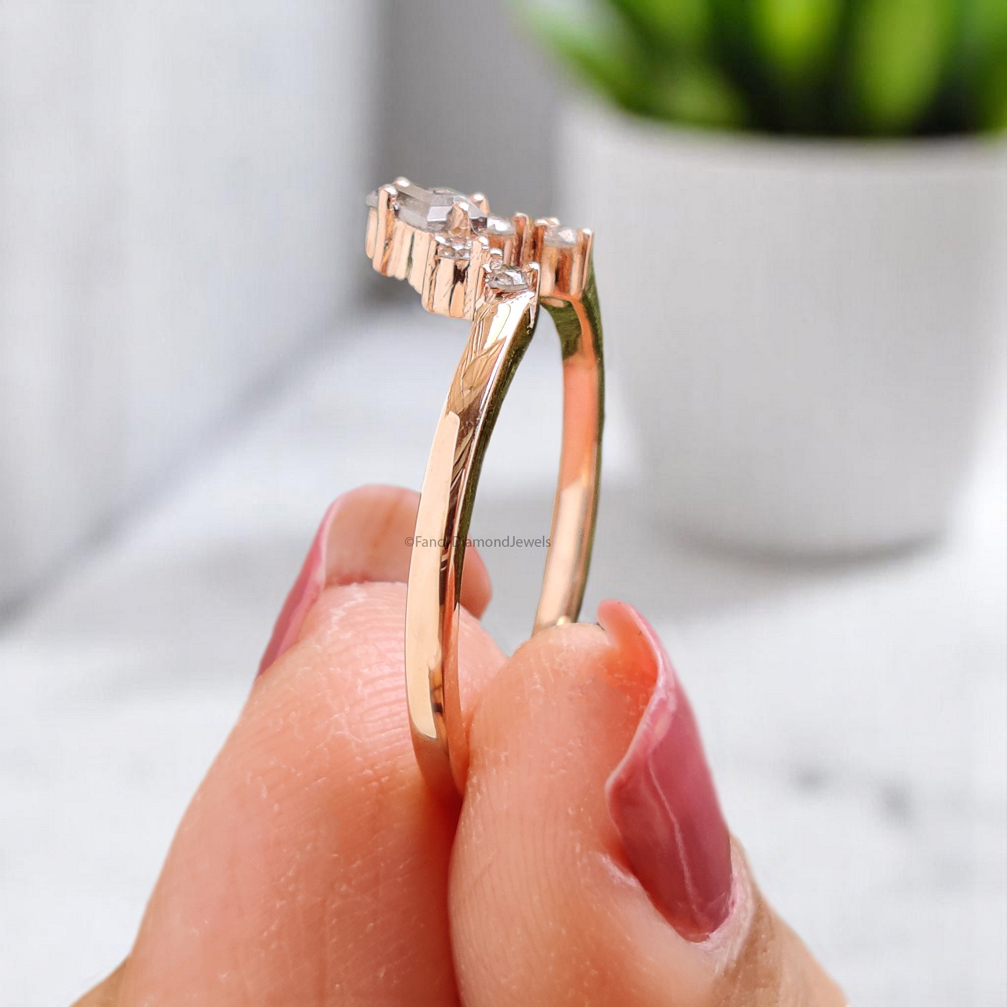 Salt And Pepper Diamond Wedding Band 0.22 TW Diamond Band Silver/10K/14K/18K Gold Half Eternity Band anniversary Ring Gift For Her KD316