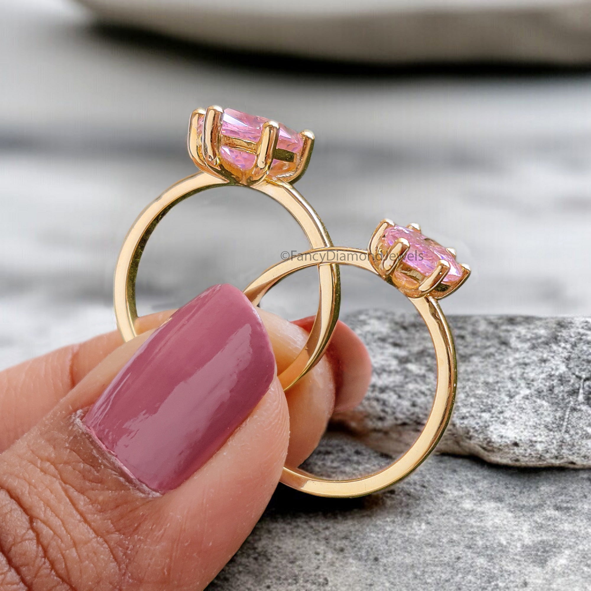 Marquise Pink Tourmaline engagement ring 8mm 9mm 10mm 12mm 14mm stone ring Simulant Marquise Solitaire ring Silver ring Gift for her FD339