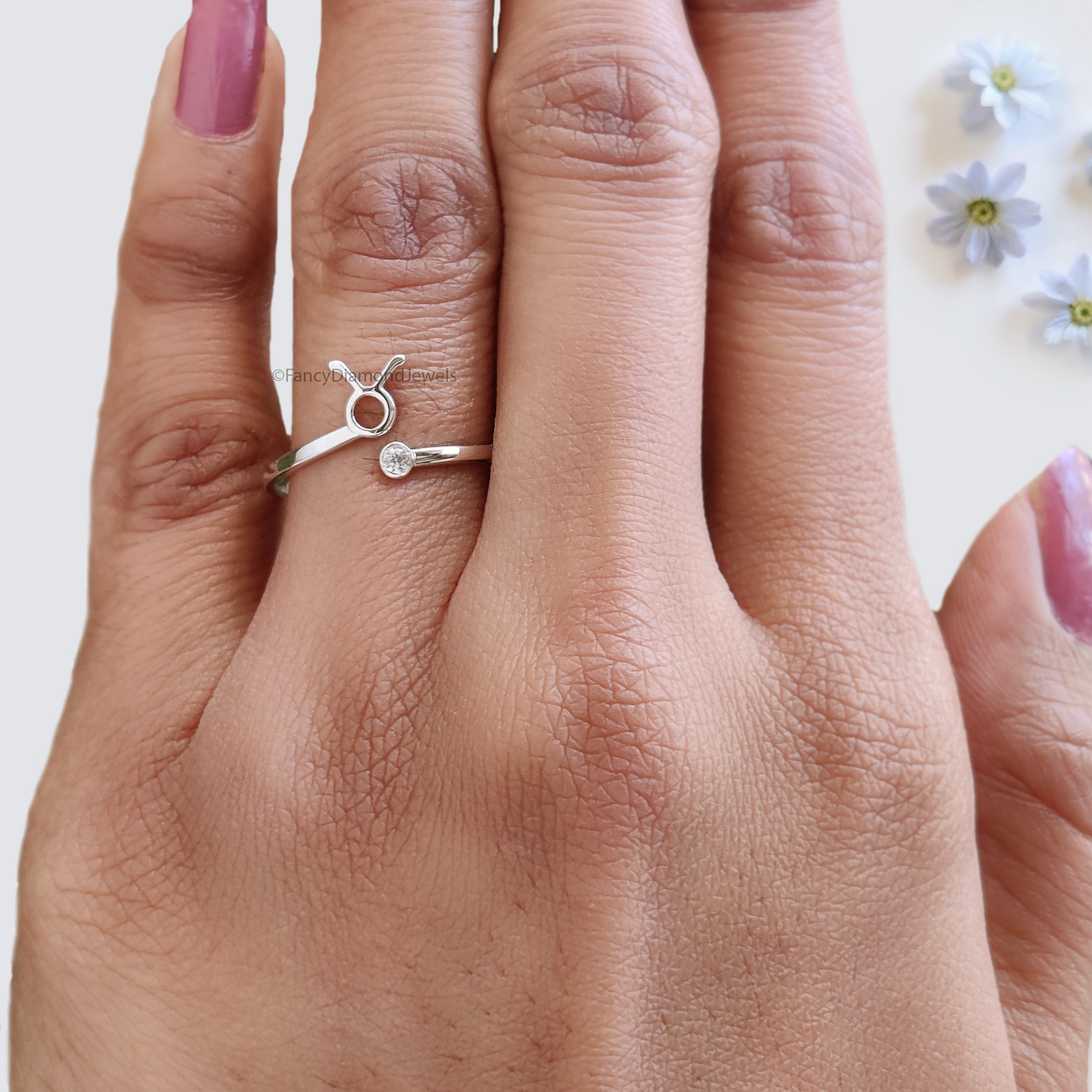 Zodiac Moissanite Ring Zodiac Jewelry 925 Sterling Silver Rings Constellation Ring Personalized Bridesmaid Gift Wedding Jewelry Women FD537