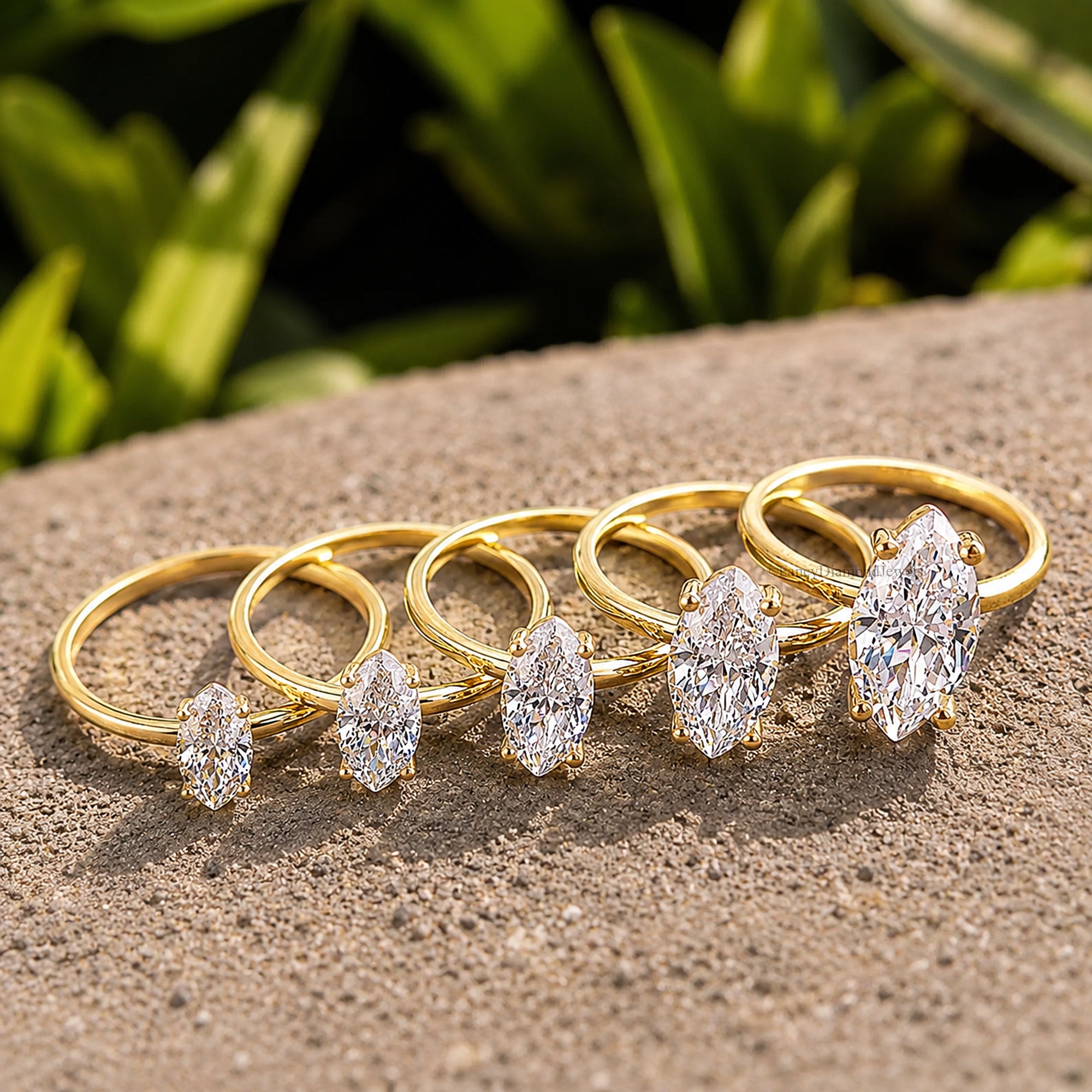 Marquise Cut engagement ring 8mm 9mm 10mm 12mm 14mm stone ring Silver Promise ring Marquise Cut Diamond Solitaire ring Gift for her FD281