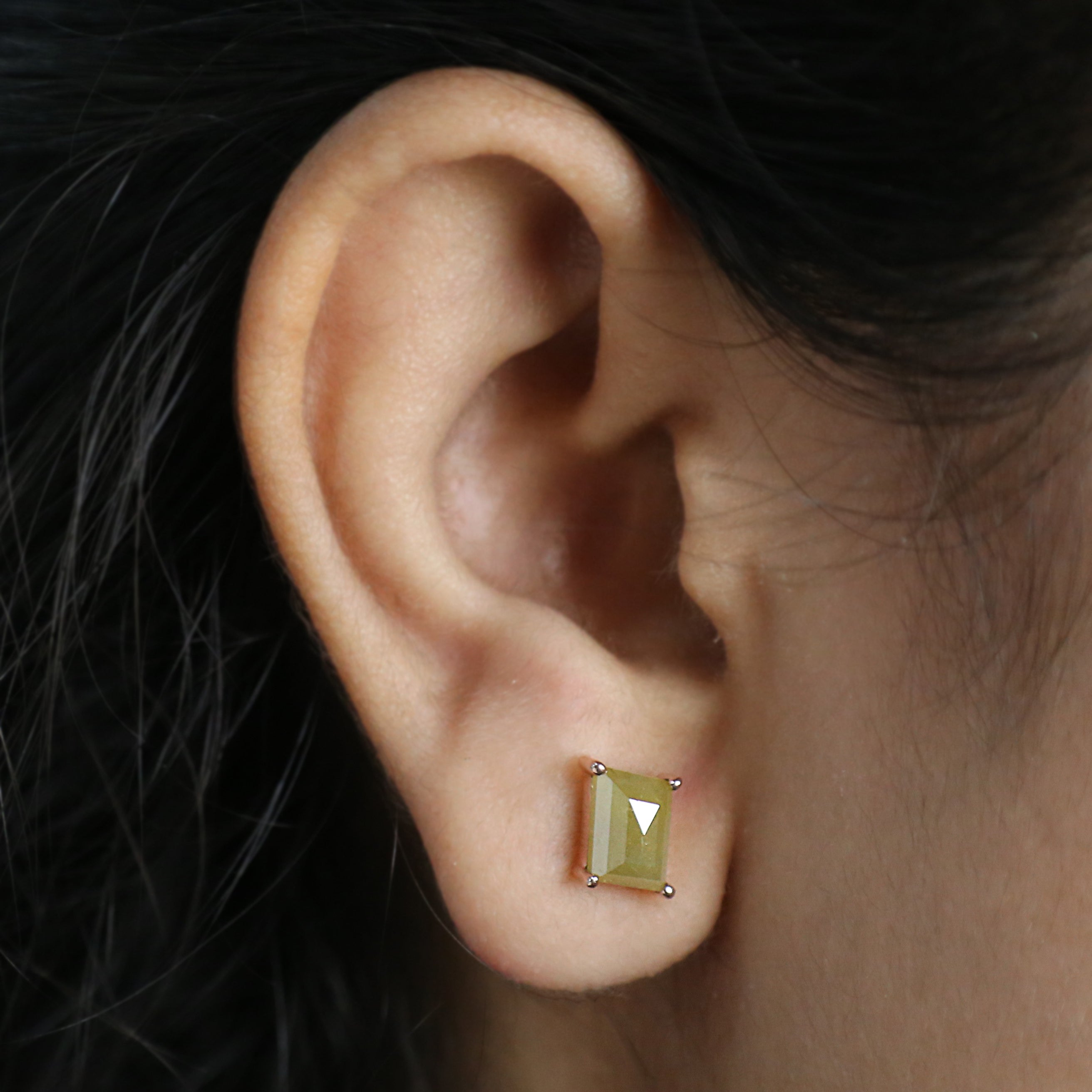 Antique Yellow Color Diamond Earring Engagement Wedding Gift Earring 14K Solid Rose White Yellow Gold Earring 2.62 CT KDL5011