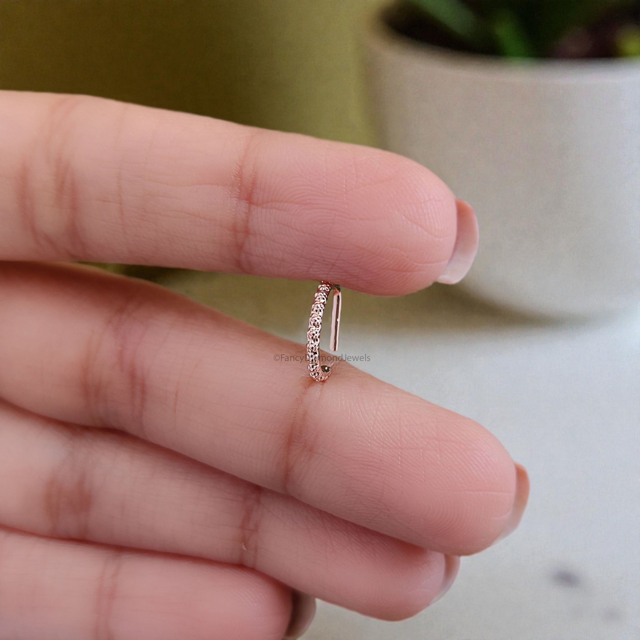 Unique Nose Ring Indian Nose Ring Tribal Nose Ring Gold Nose Ring Indian Jewelry Tribal Piercing Cartilage Jewelry Hoop FD500