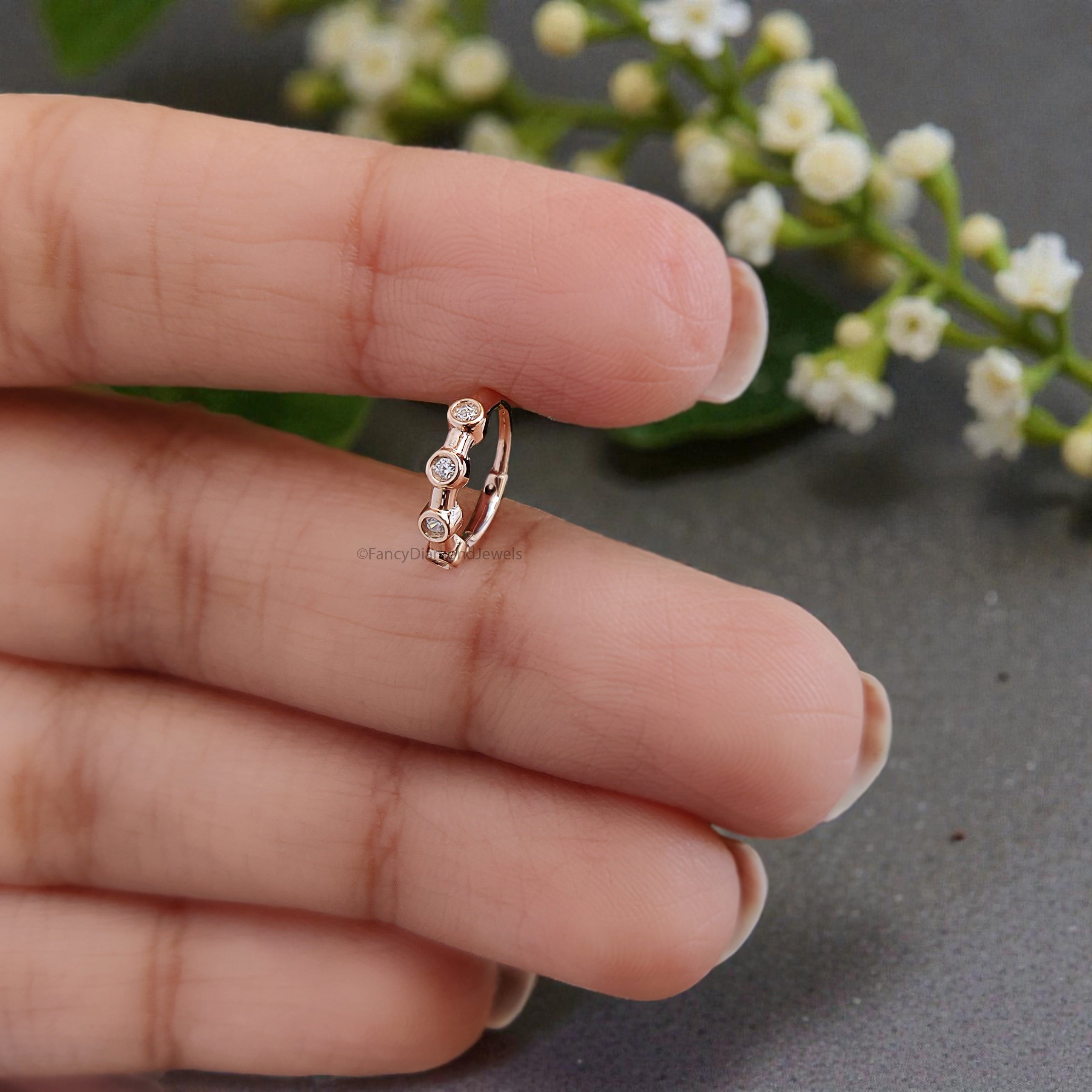 Nose Ring Nose Studs Lab Grown Diamond Nose Ring Nose Ring Hoop Nose Stud Rose Gold Nose Ring Gold Nose Ring Diamond Nose Stud Hoop FD496