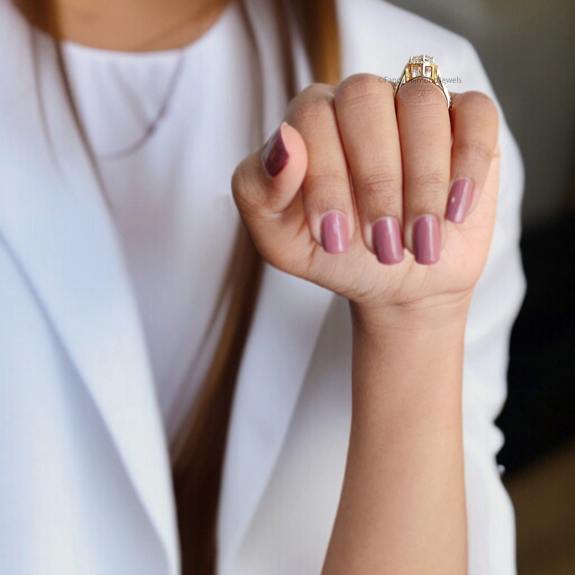 4.15 CT Oval Moissanite Engagement Ring Oval With Halo Setting Ring Colorless Oval Moissanite Wedding Ring Gift for Her Promise Ring FD364