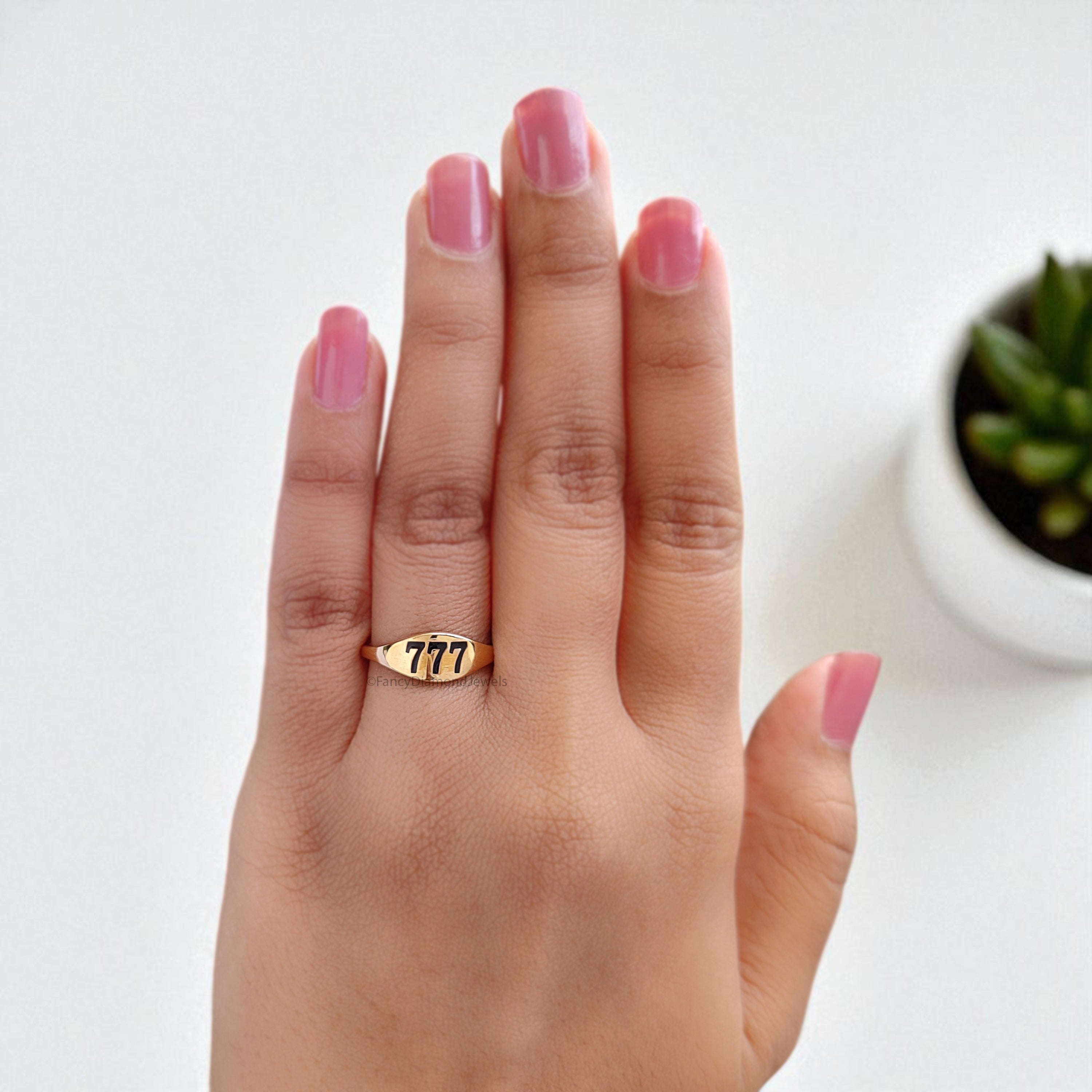 Angel Number 111 777 888 Gold Ring with Free Numerology Reading Report Lo Shu Grid Name Compatibility Custom Lucky Number Silver Ring FD415