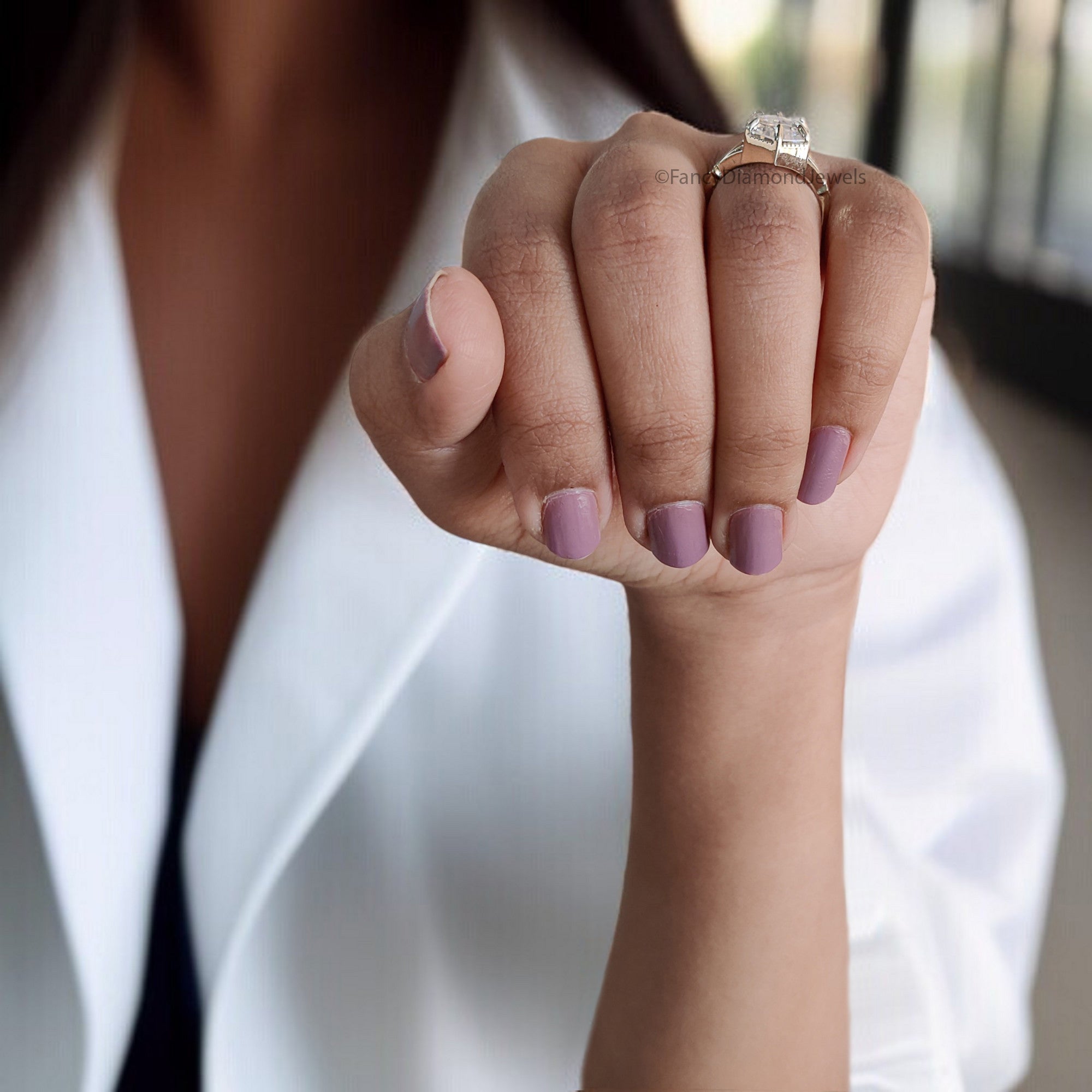 4.45 CT Hexagon Cut Moissanite Engagement Ring Yellow Gold Ring Moissanite Wedding Ring Bridal Promise Ring For Women Gift For Her FD333