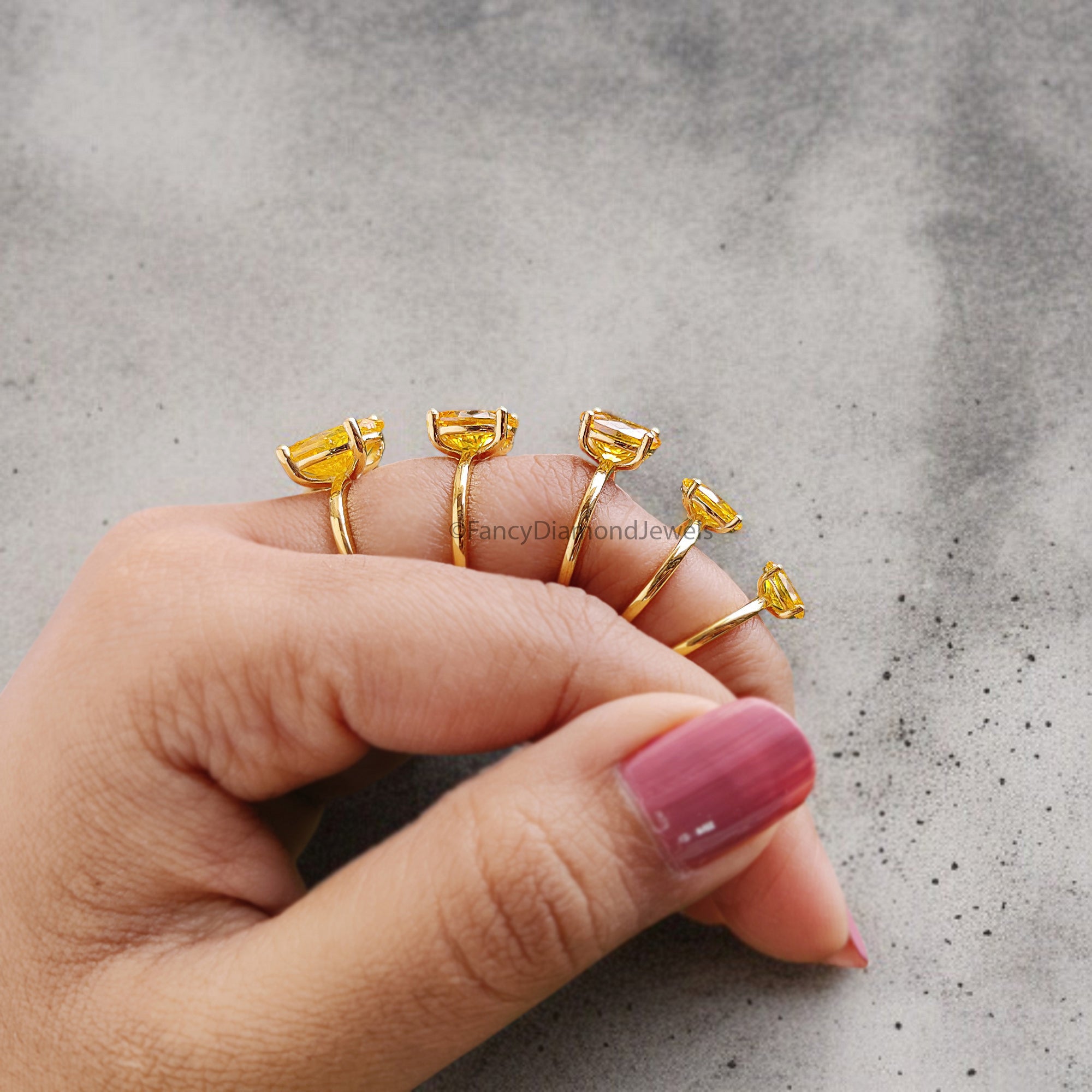 Oval Yellow Sapphire stone engagement ring 12mm 10mm 9mm 8mm 7mm ring silver simulant Ring Solitaire ring Diamond ring Gift for her FD340