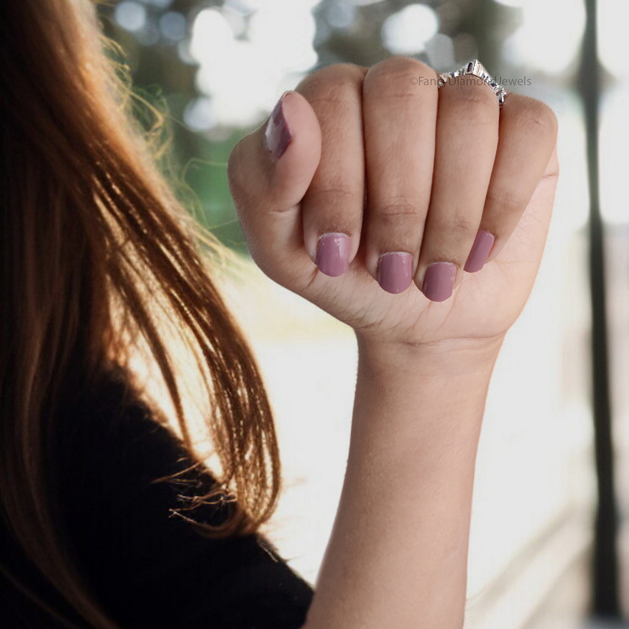 0.95 Ct Marquise Shape Colorless Engagement Ring Three Stone Ring Unique Bridal Ring White Gold Ring Anniversary Ring Gift For Her FD332