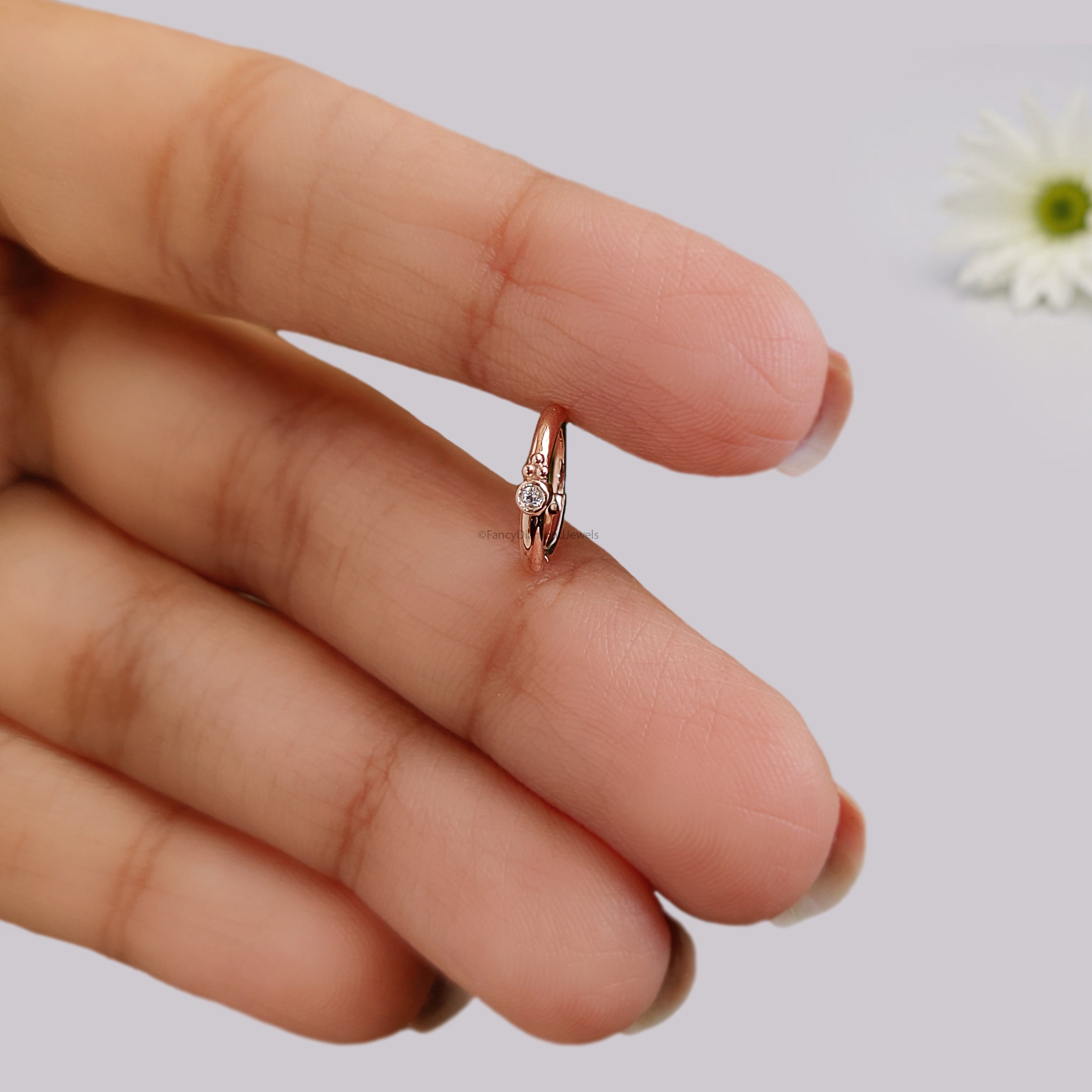 Unique Jewelry Silver Nose Ring Silver Nose Ring Nose Piercing Boho Nose Hoop Nature Jewelry Pierced Nose Rose Gold Nose Ring FD502