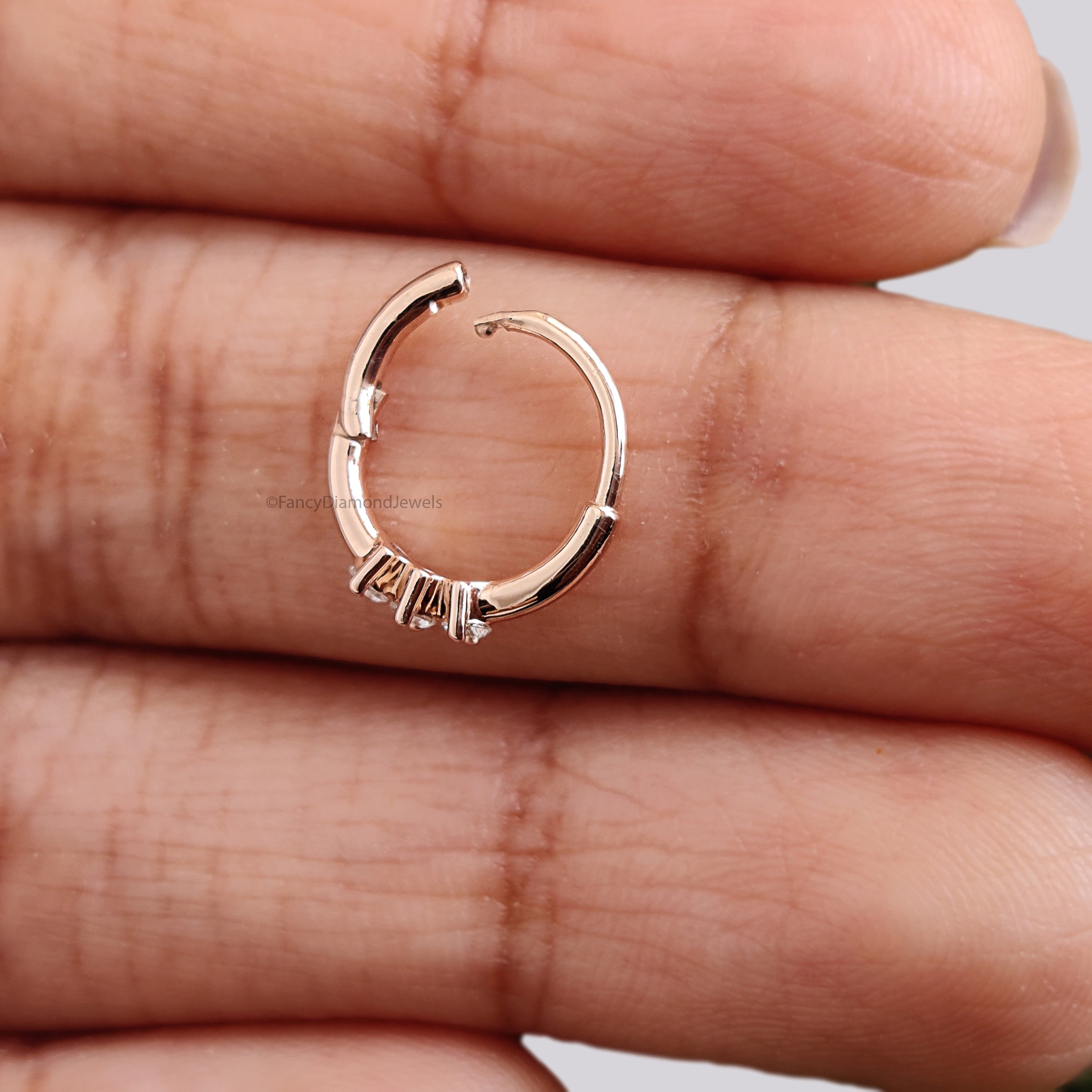 Nose Ring Nose Studs Natural Diamond Nose Ring Nose Ring Hoop Nose Stud Rose Gold Nose Ring Gold Nose Ring Diamond Nose Stud Hoop FD485