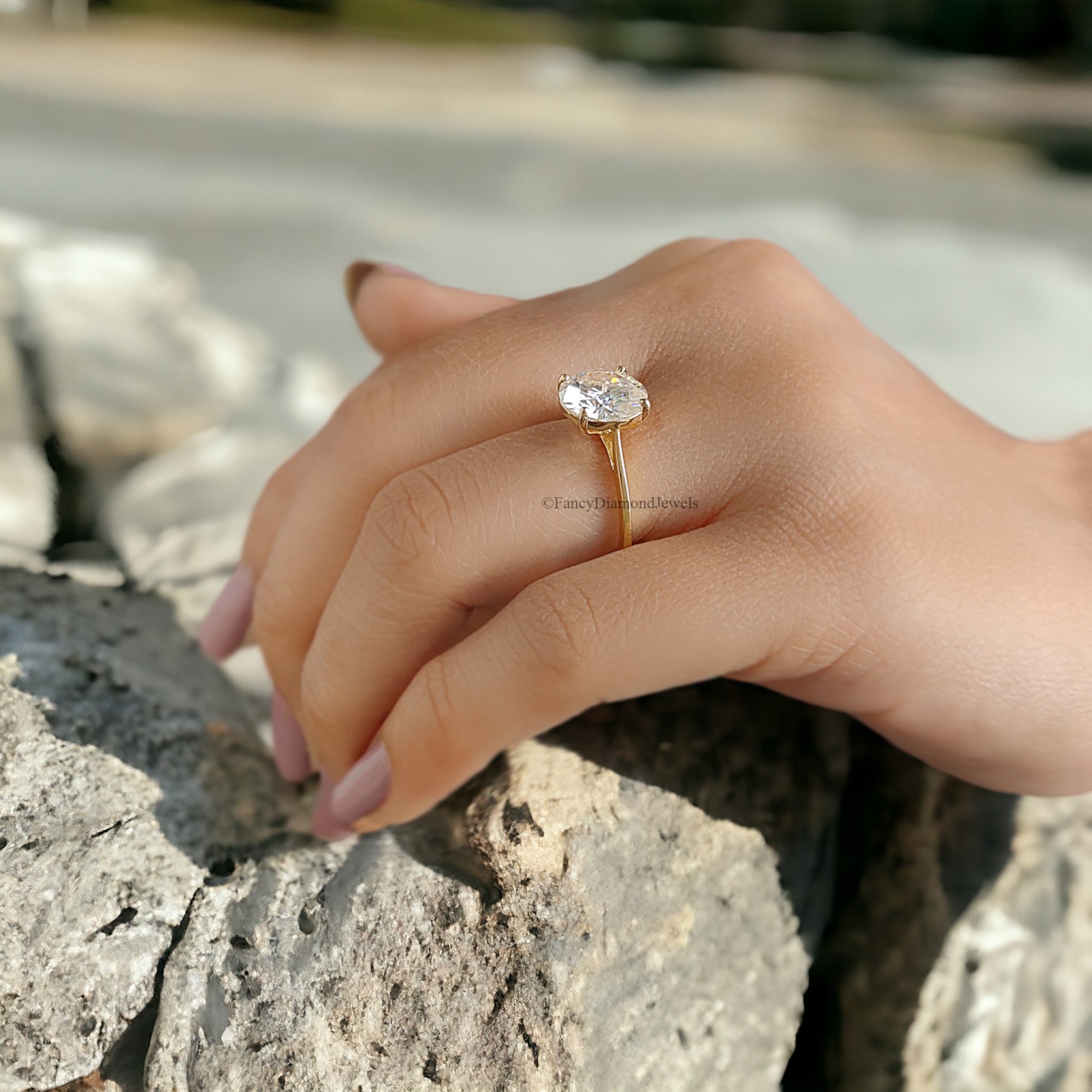 Round Moissanite Ring 925 Sterling Silver Moissanite Ring Wedding Engagement Ring Solitaire Moissanite Ring Moissanite Solid Gold Ring FD76