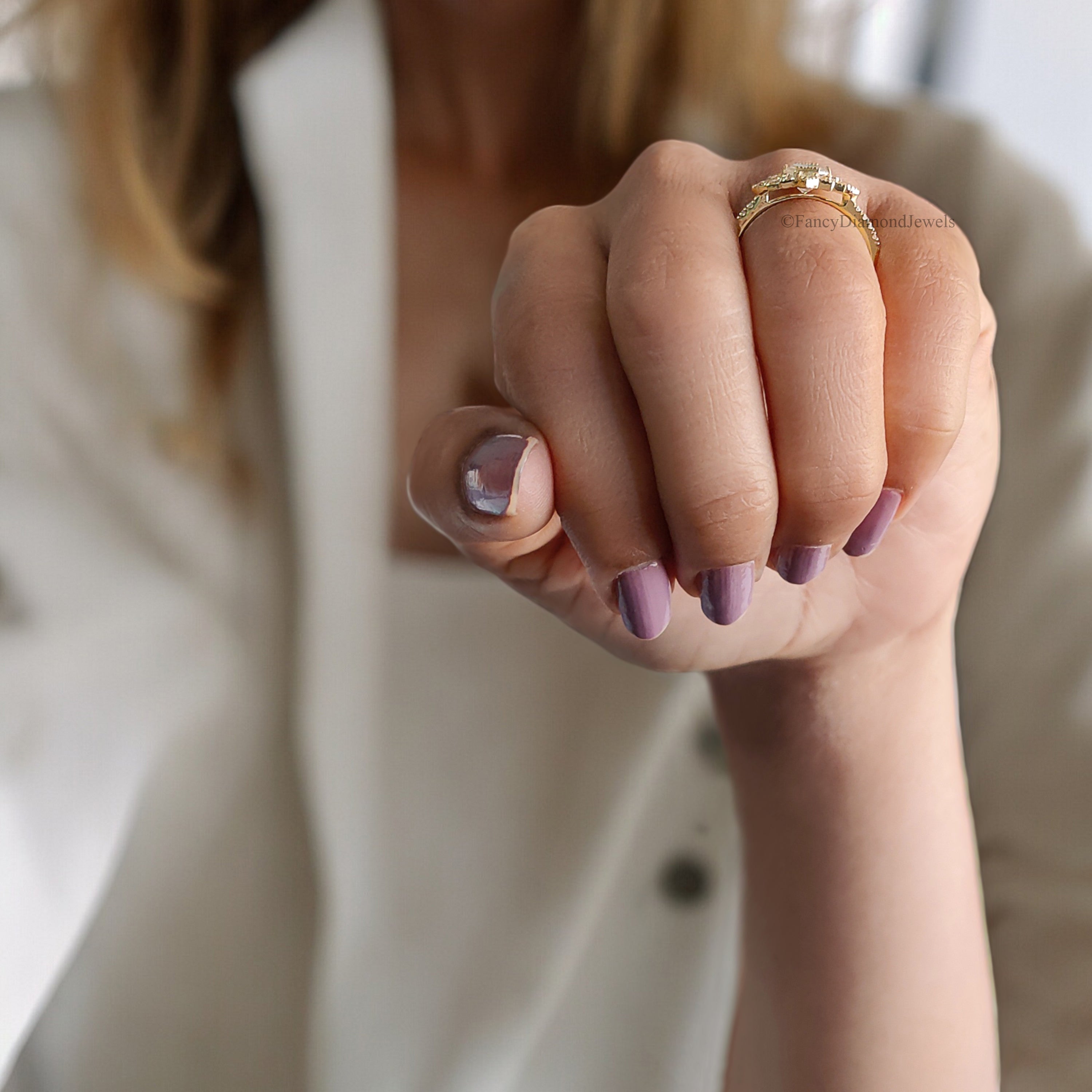 1.00 CT Emerald Cut Vintage Bridal Engagement Ring Baguette wedding ring Unique art deco ring Pear halo ring Starburst ring For Her FD188