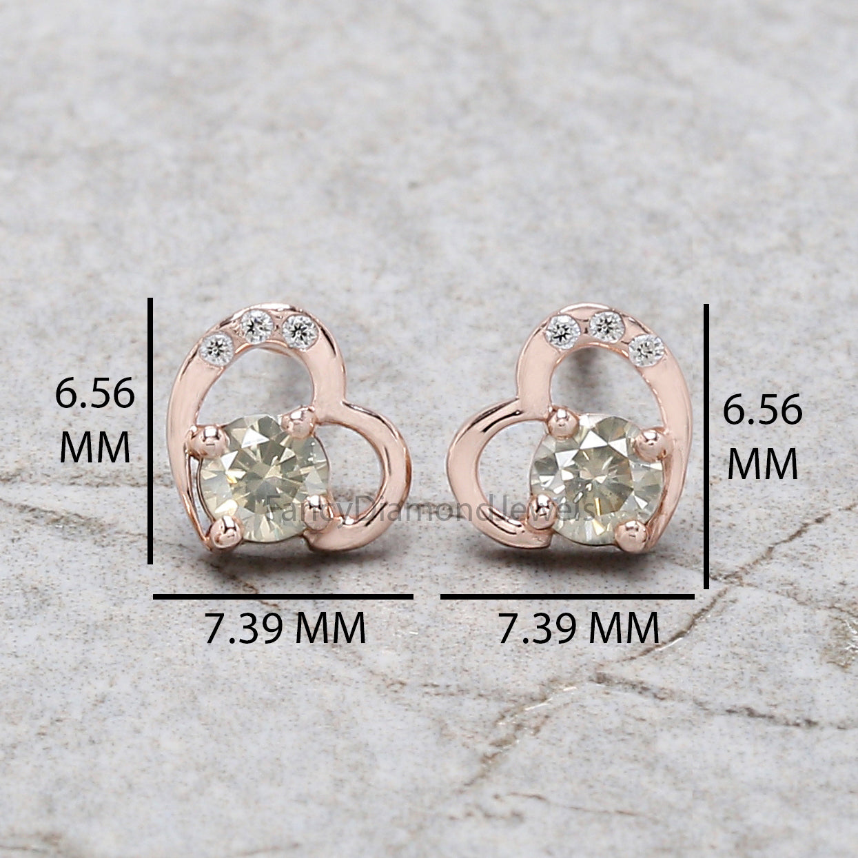 Round White Diamond Earring, Round Brilliant Shape Earring, Prong Earring, Engagement Earring, Earlobe Earrings, Earrings Jewelry, KDN1864