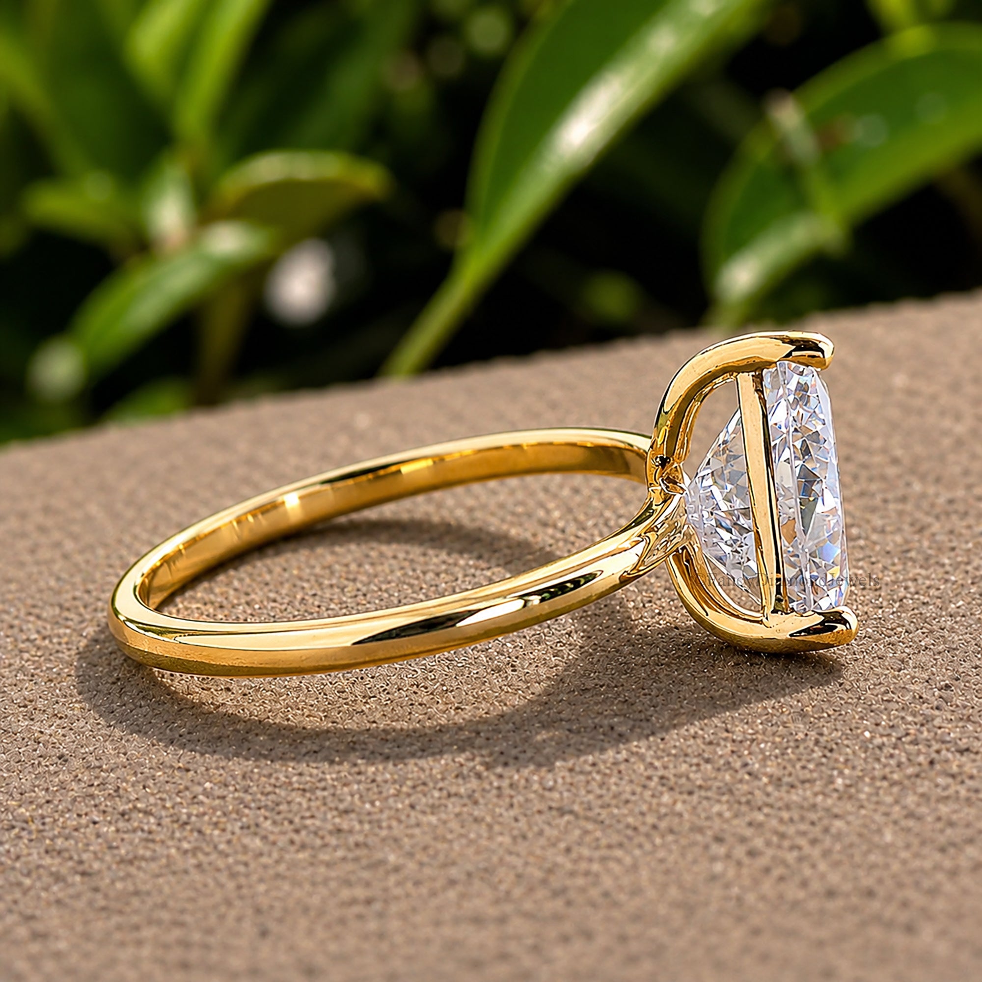 Trillion Cut Engagement ring 6mm 7mm 8mm 9mm 10mm Stone Ring Silver Promise Ring Triangle Shape Diamond Solitaire Ring Gift For Her FD439