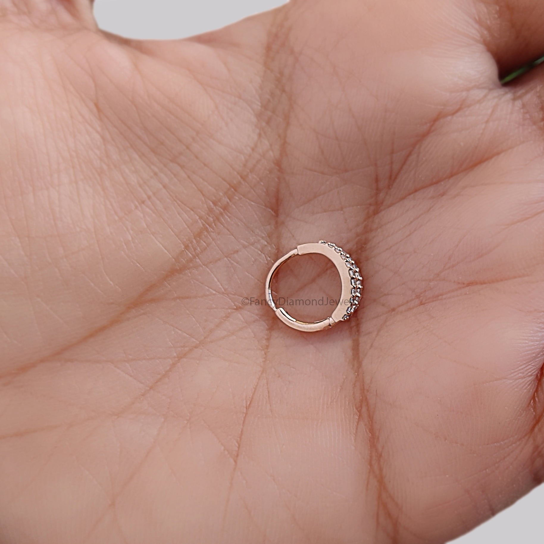 Moissanite Diamond Nose Ring Nose Studs Double Line Nose Ring Hoop Nose Stud Rose Gold Nose Ring Gold Nose Ring Diamond Nose Stud Hoop FD495