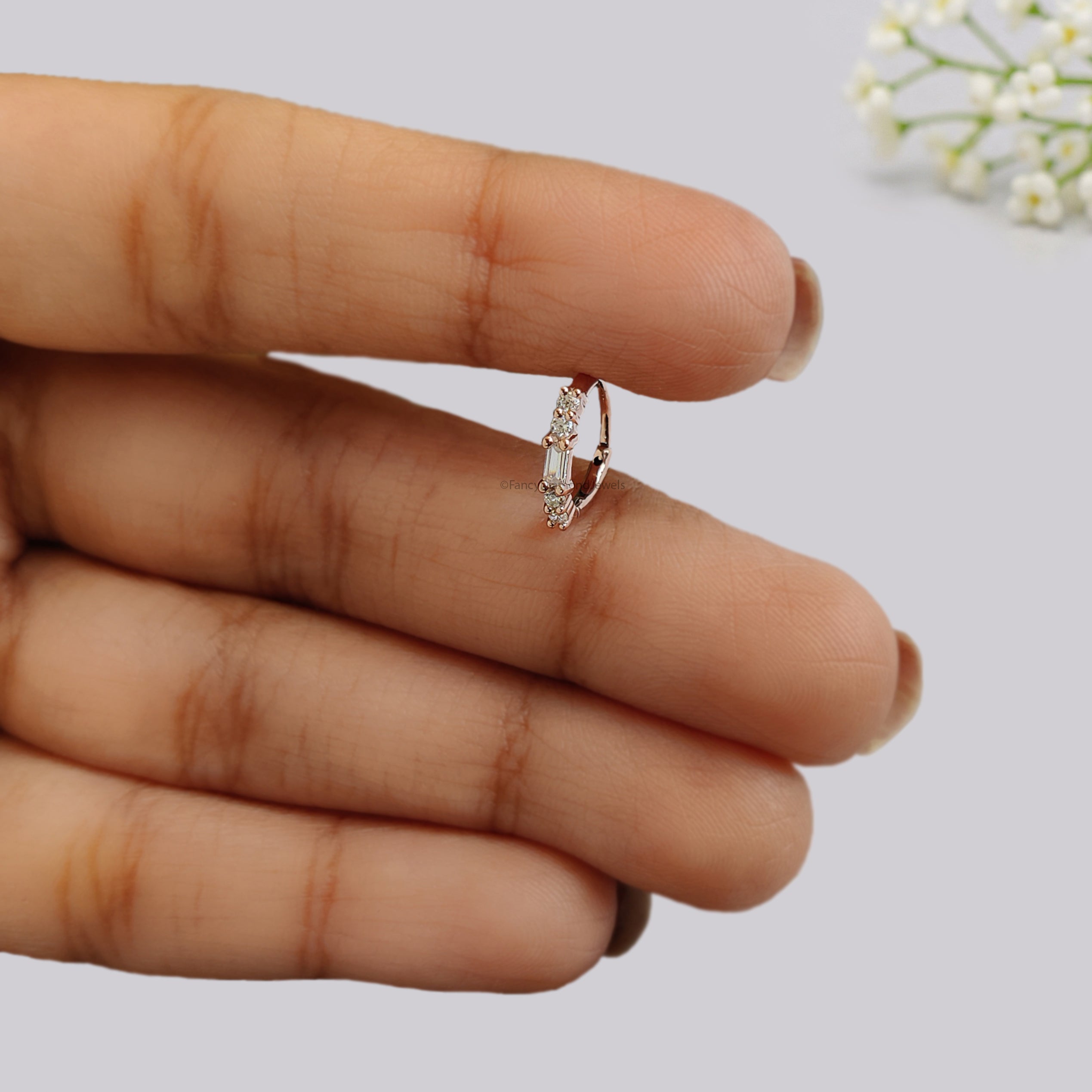 Nose Ring Nose Studs Moissanite Diamond Nose Ring Nose Ring Hoop Nose Stud Rose Gold Nose Ring Gold Nose Ring Diamond Nose Stud Hoop FD503