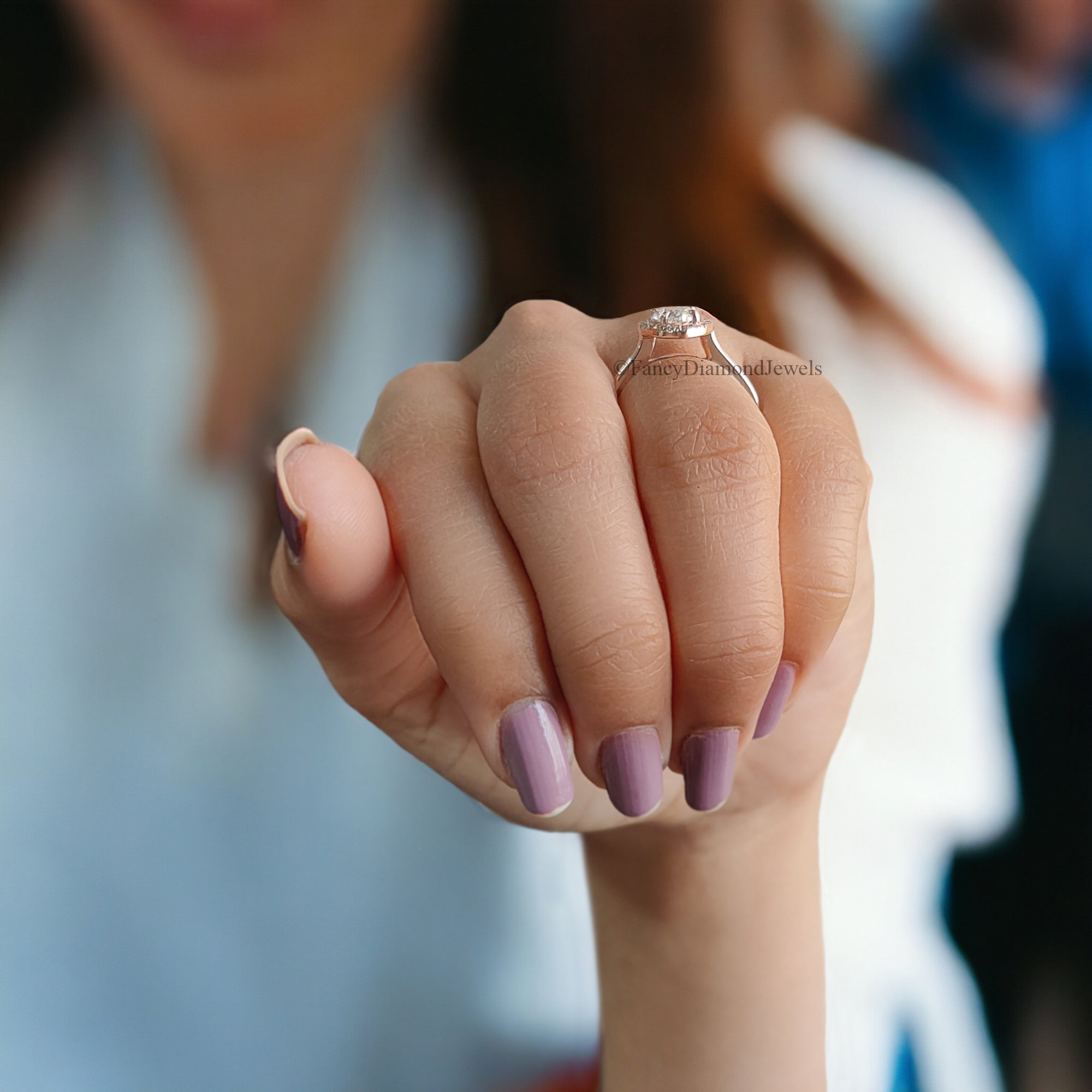 1.0 CT Pear Cut Moissanite Engagement Ring Anniversary Gift Halo Set 10K/14K/18K White Gold Prong Setting Ring Christmas Gift For Her FD100