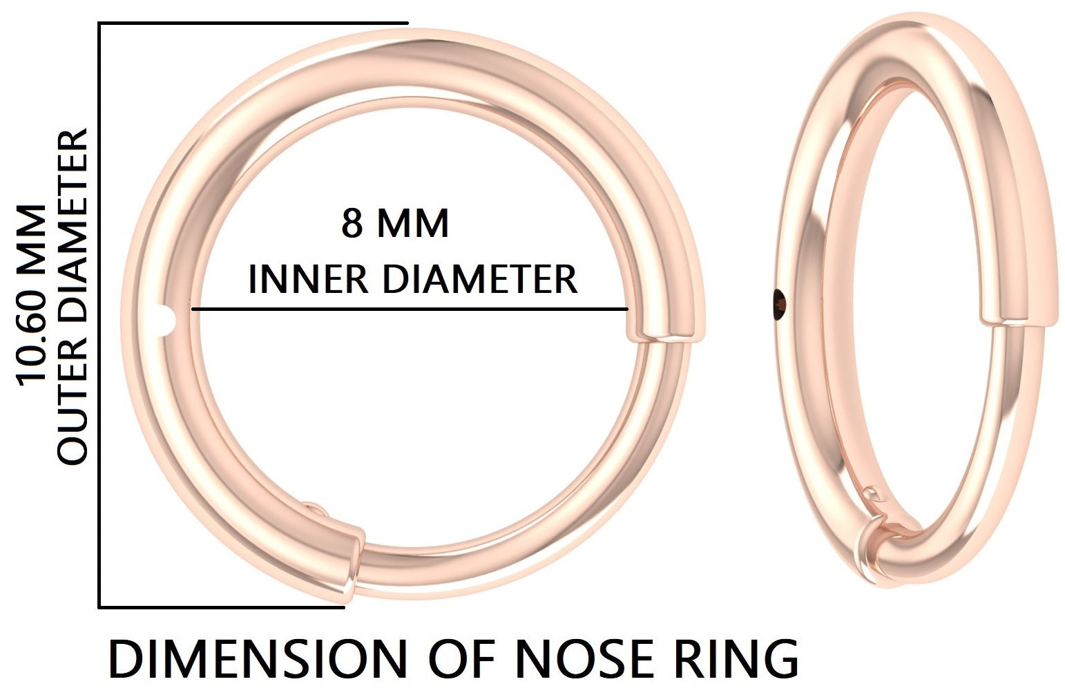 Plain Nose Stud Nose Ring Studs Hoop Ring Nose Ring Hoop Nose Stud Rose Gold Nose Ring Gold Nose Ring Plain Nose Ring FD501