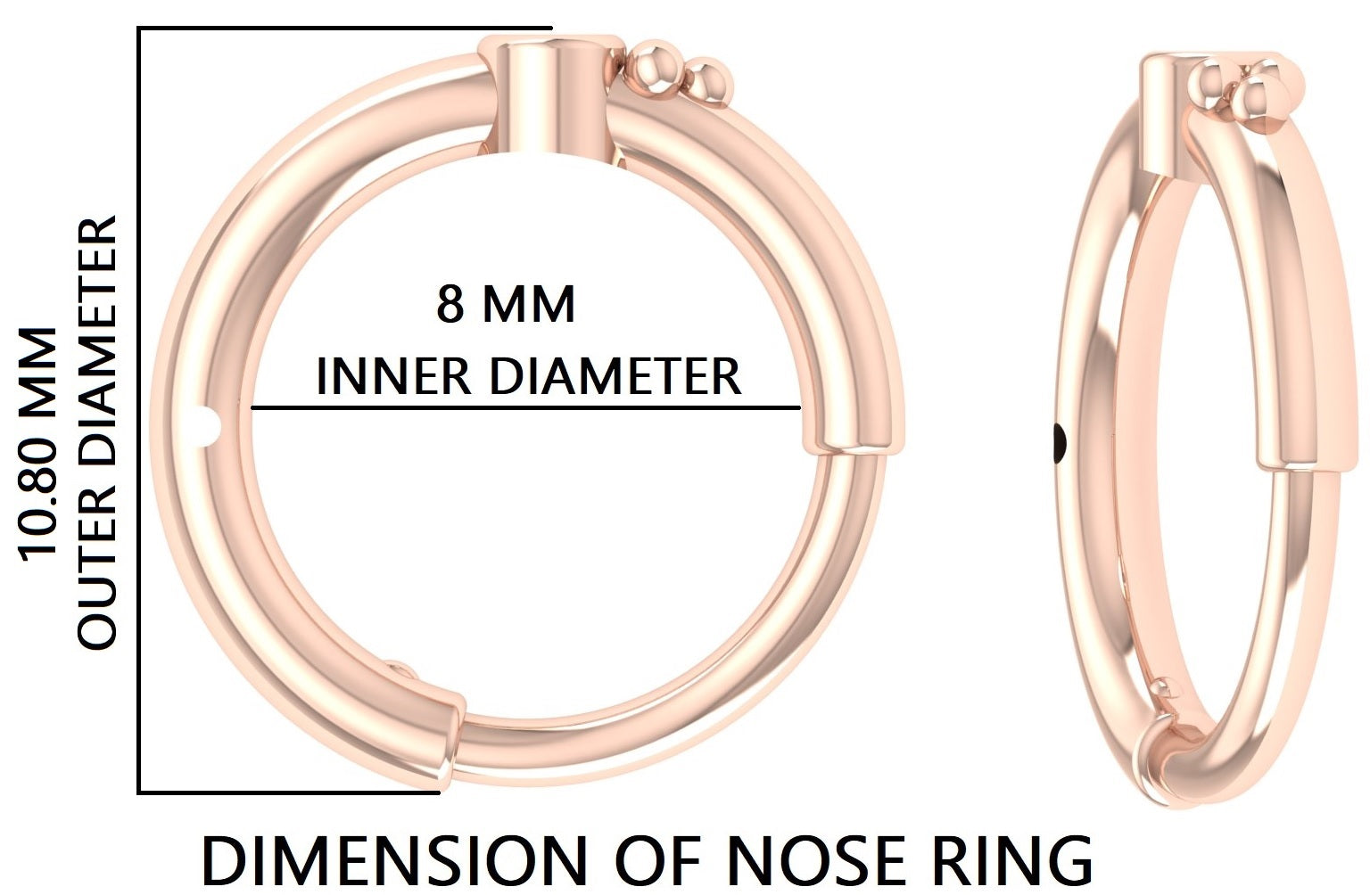 Unique Jewelry Silver Nose Ring Silver Nose Ring Nose Piercing Boho Nose Hoop Nature Jewelry Pierced Nose Rose Gold Nose Ring FD502