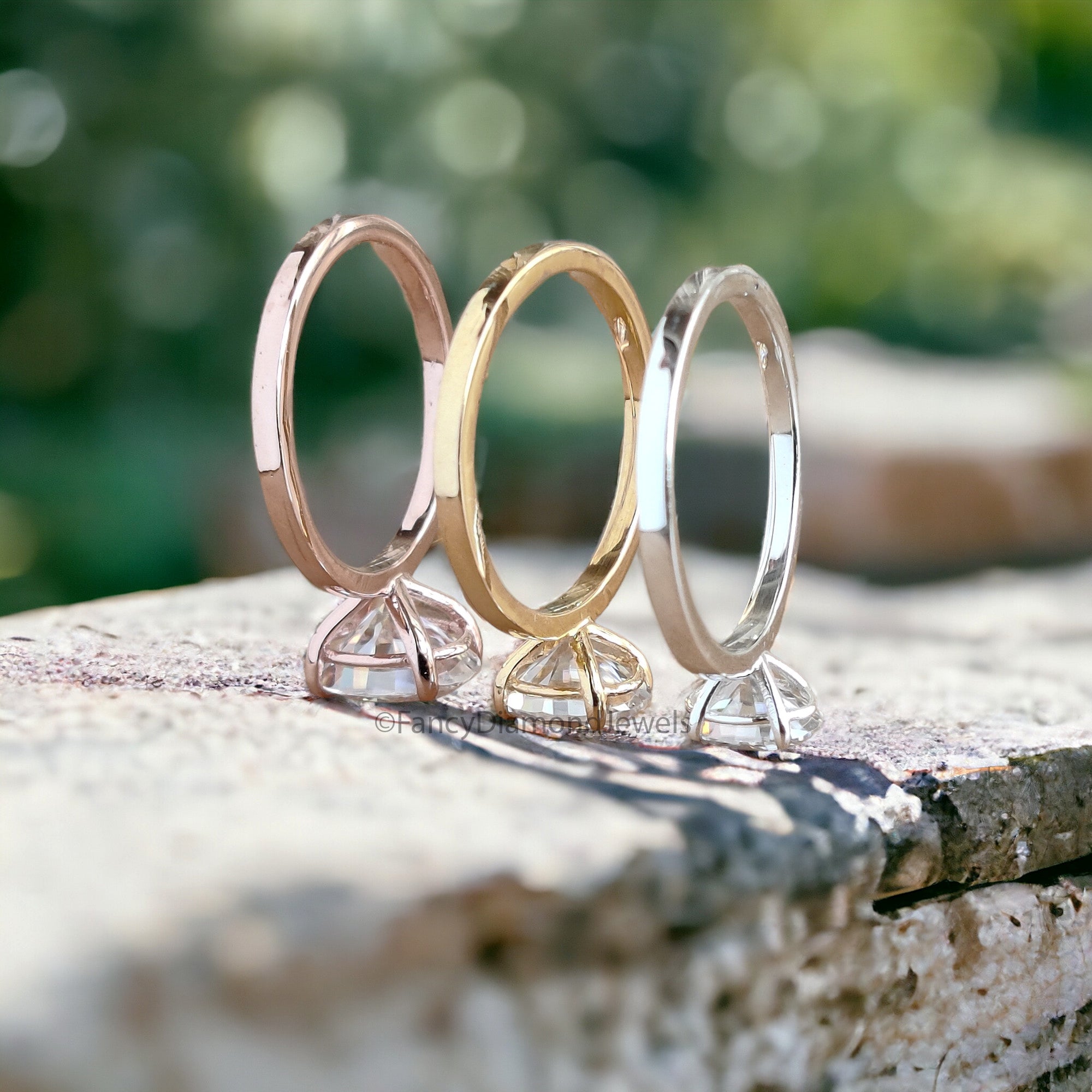 Oval Engagement Ring Moissanite Wedding Ring for Women 1.0/1.50/2.0 CT Oval Moissanite Solitaire Ring Anniversary Gift Propose Ring FD06